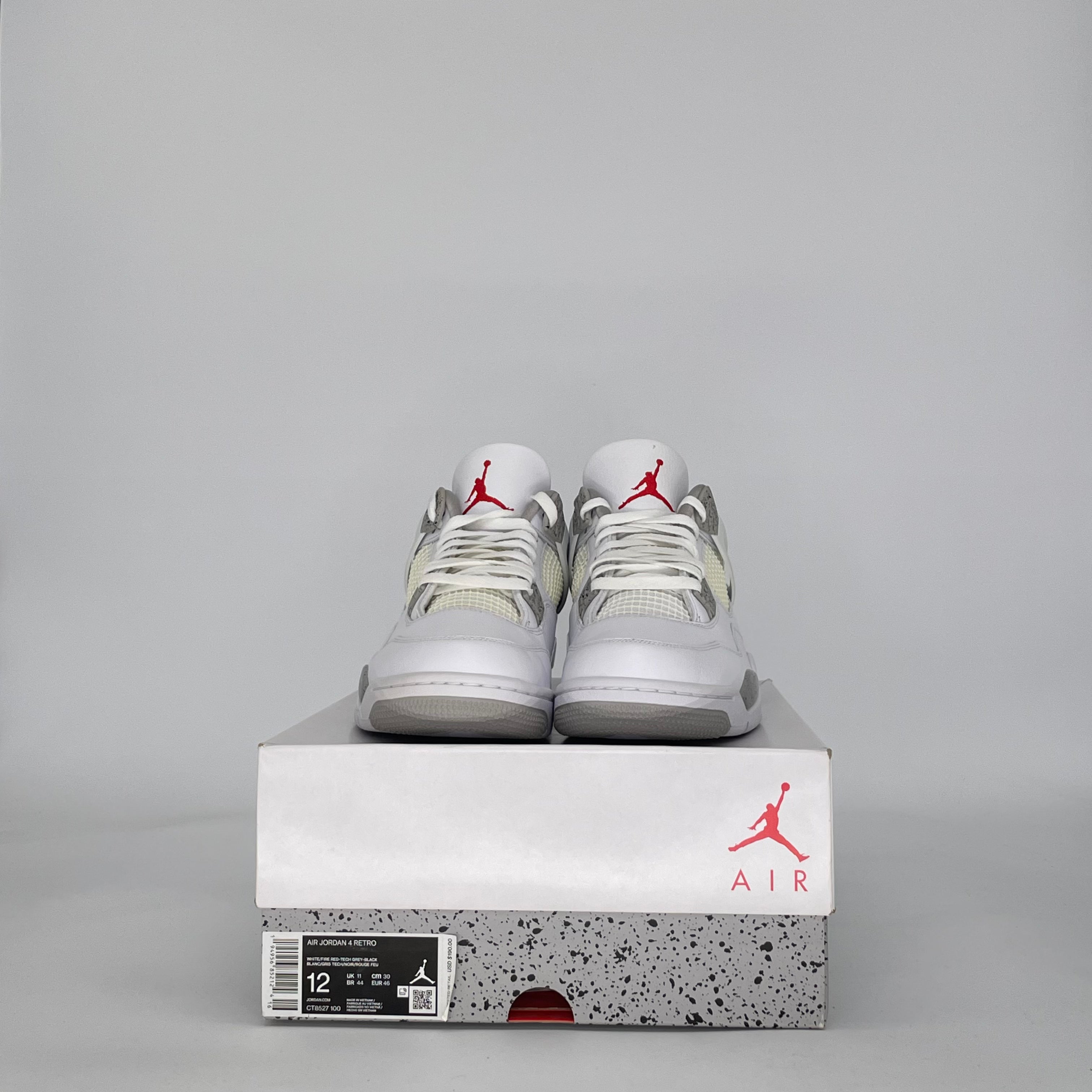 AIR JORDAN 4 WHITE OREO (2021) CT8527-100 SIZE 12/13.5W