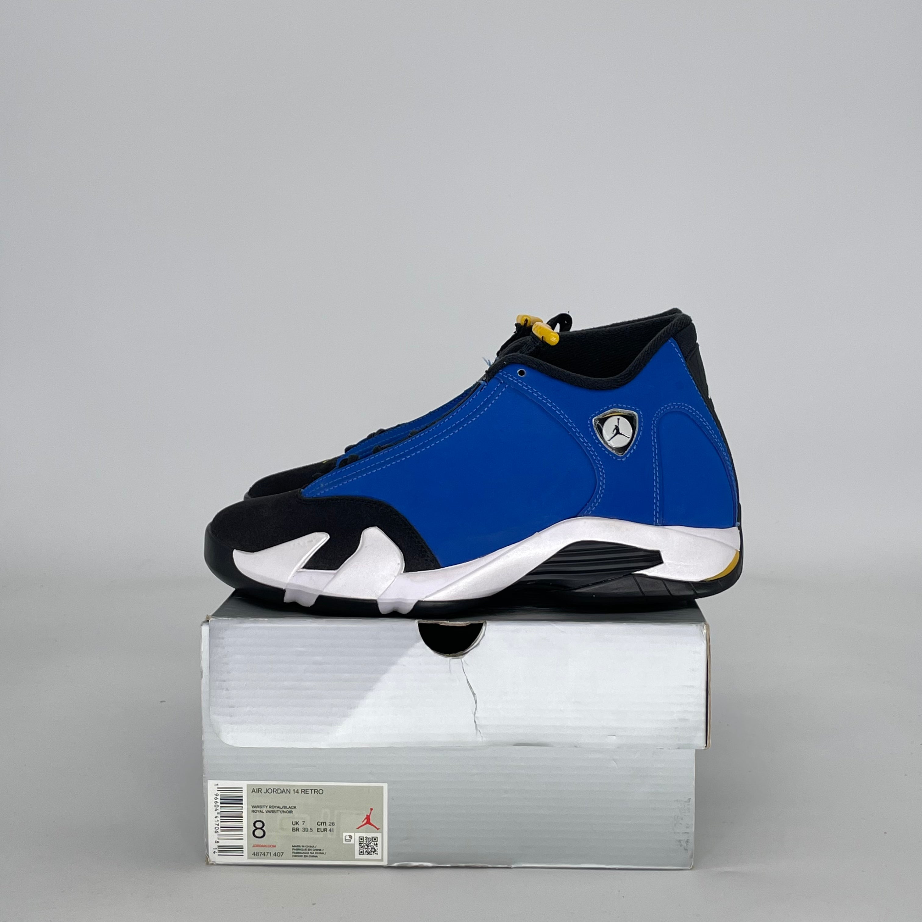 AIR JORDAN 14 LANEY 487471-407 SIZE 8/9.5W