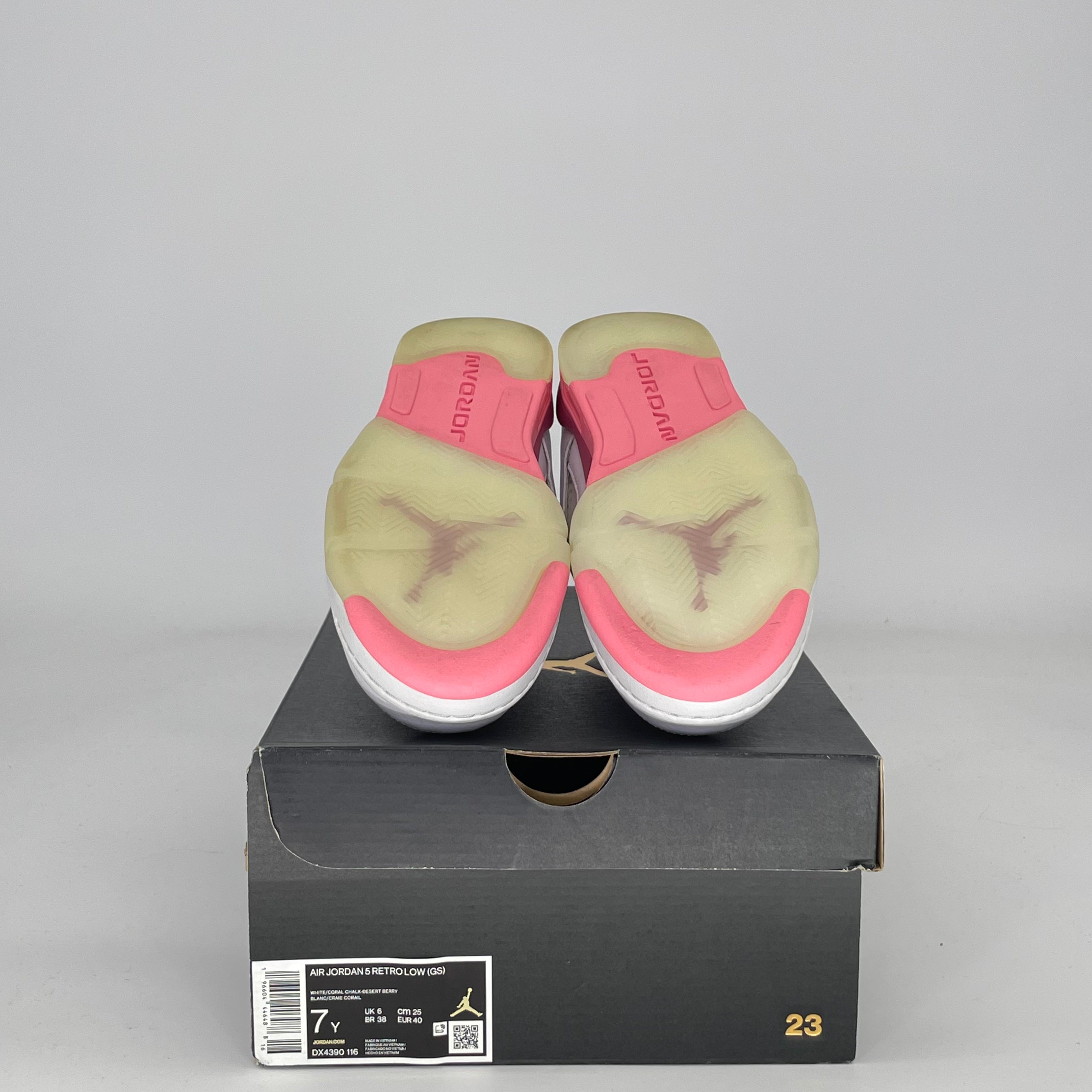 AIR JORDAN 5 LOW CRAFTED FOR HER DESERT BERRY DX4390-116 SIZE 7/8.5W