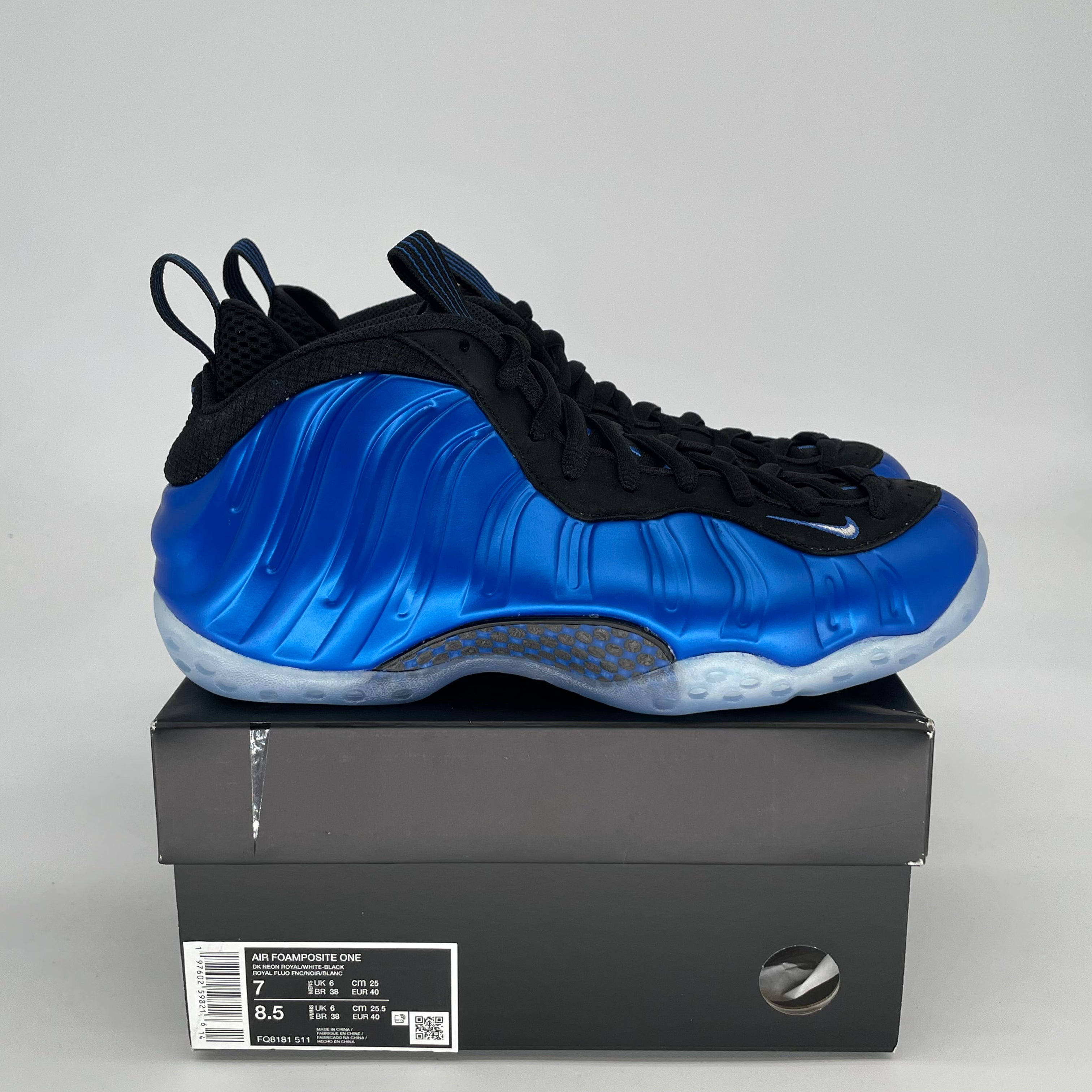 NIKE AIR FOAMPOSITE ONE INTERNATIONAL BLUE SIZE 7/8.5W FQ8181-511