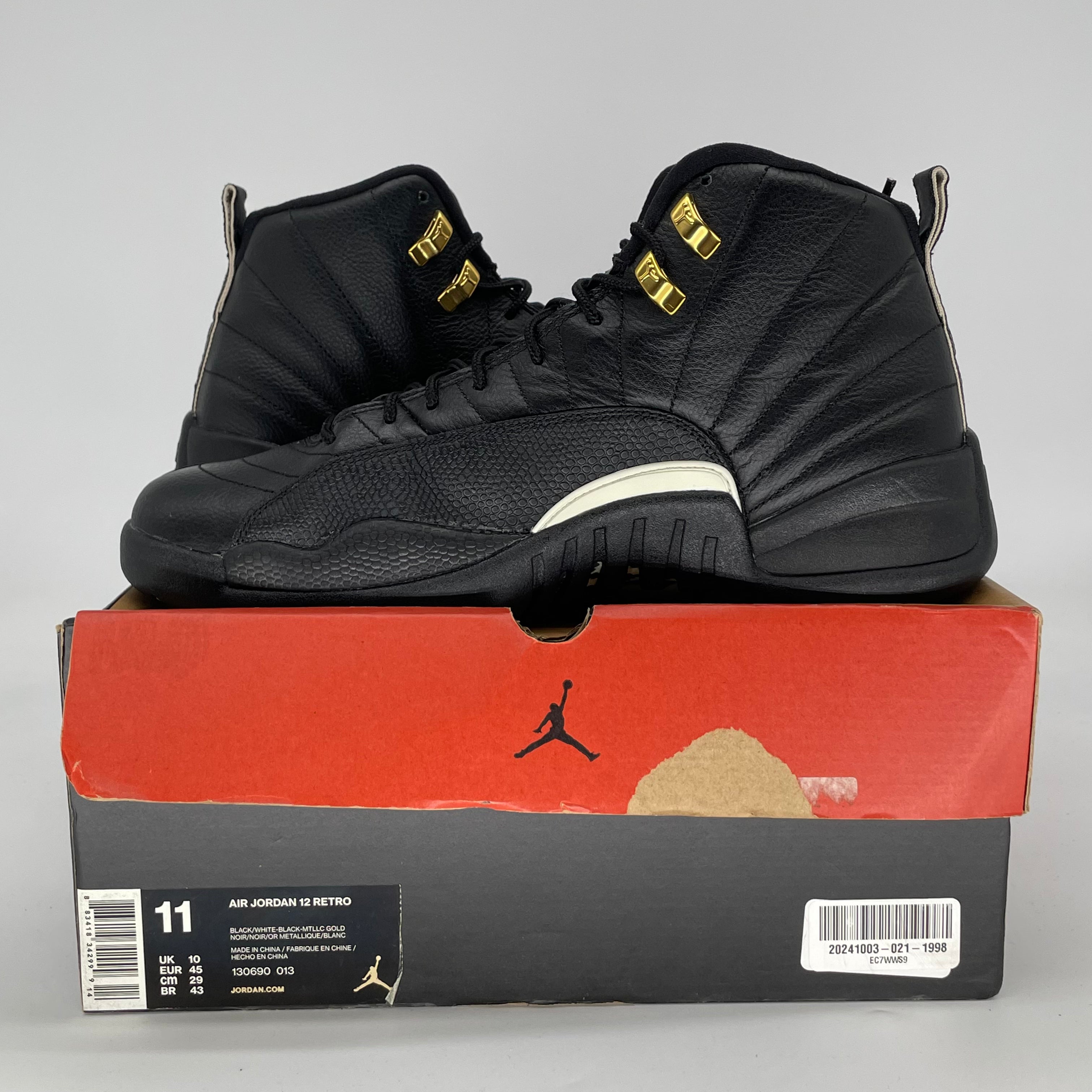 AIR JORDAN 12 THE MASTER 130690-013 SIZE 11/12.5W