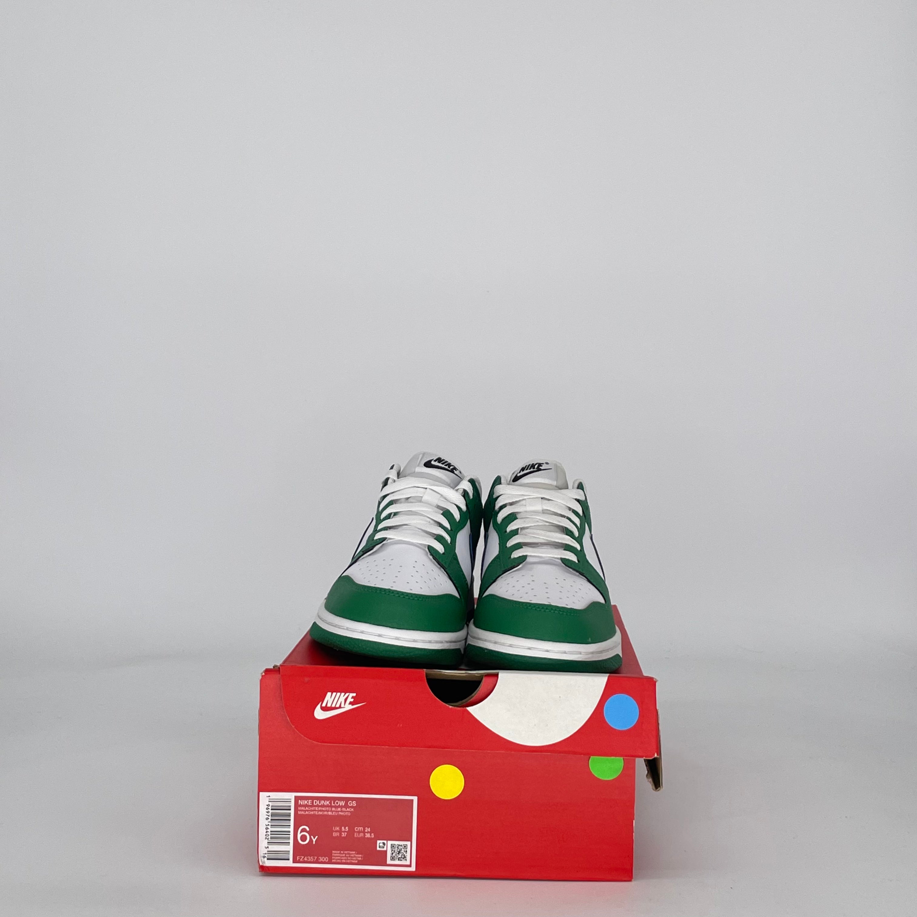 NIKE DUNK LOW MALACHITE FZ4357-300 SIZE 6/7.5W GS