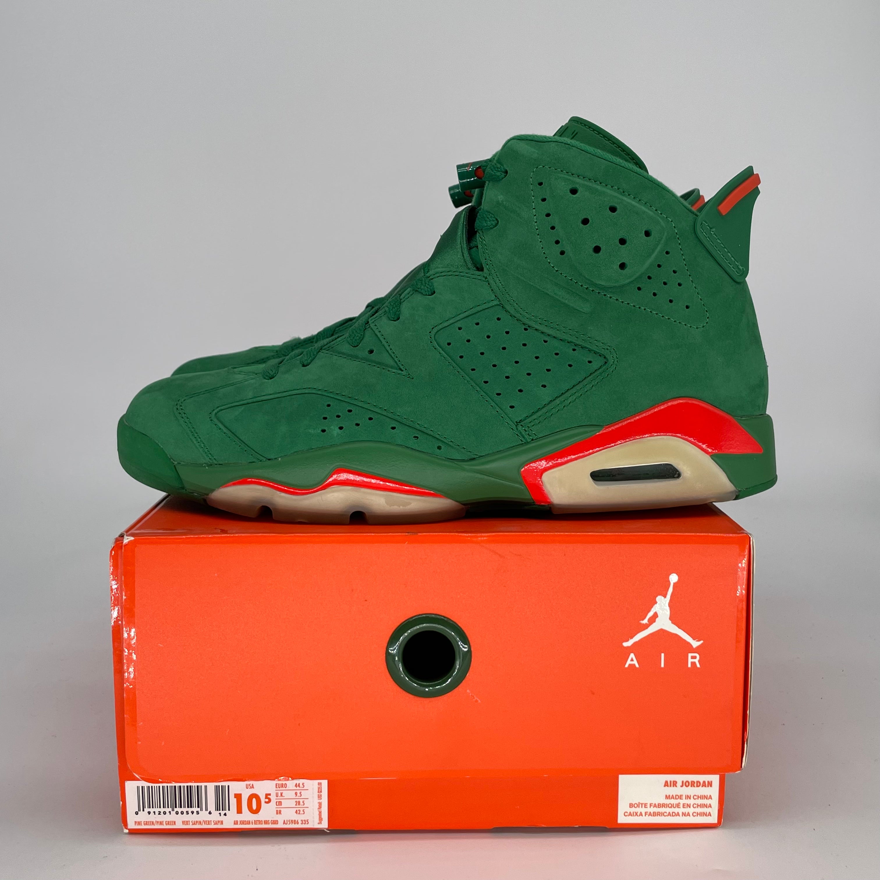 AIR JORDAN 6 GATORADE GREEN AJ5986-335 SIZE 10.5/12W