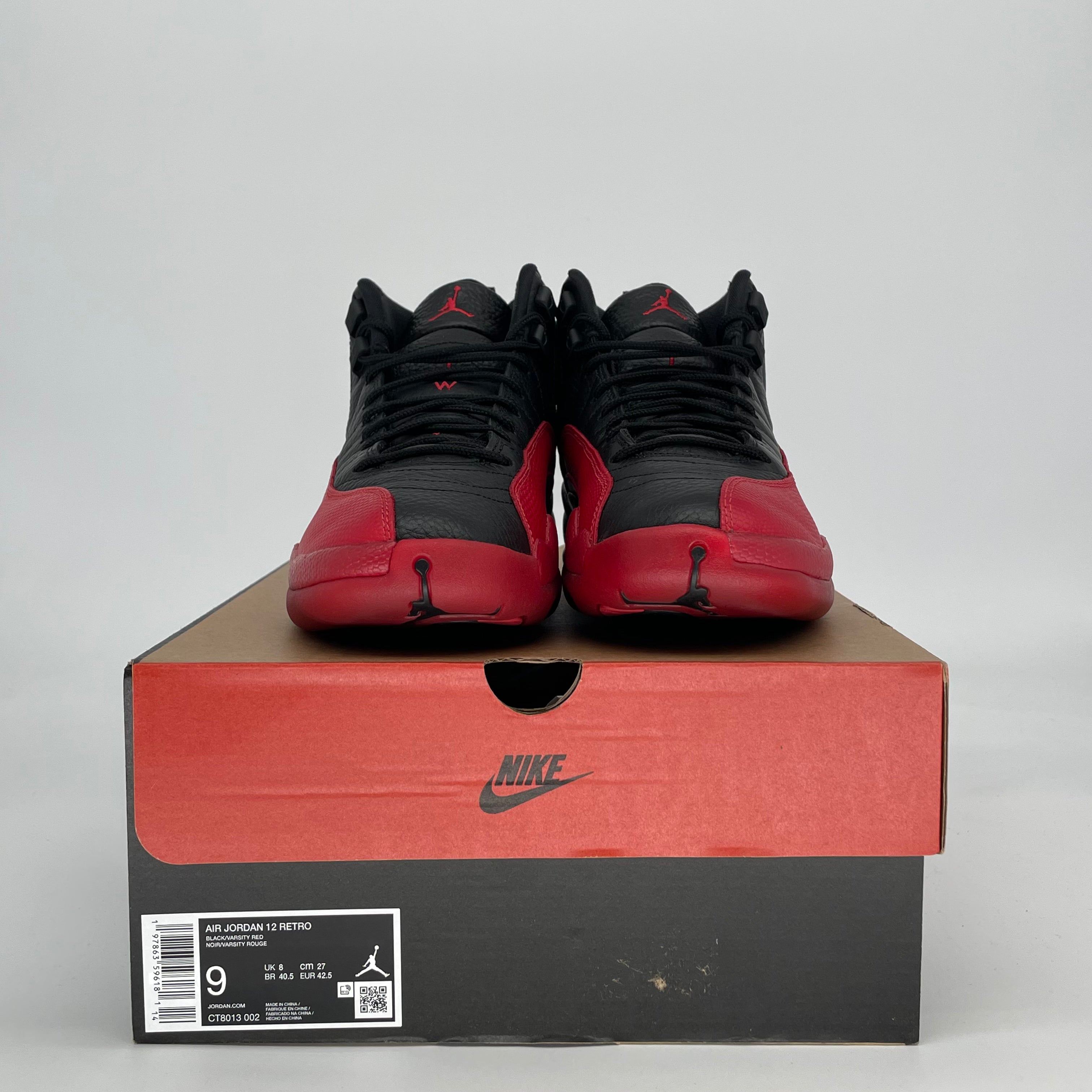 AIR JORDAN 12 FLU GAME CT8013-002 SIZE 9/10.5W