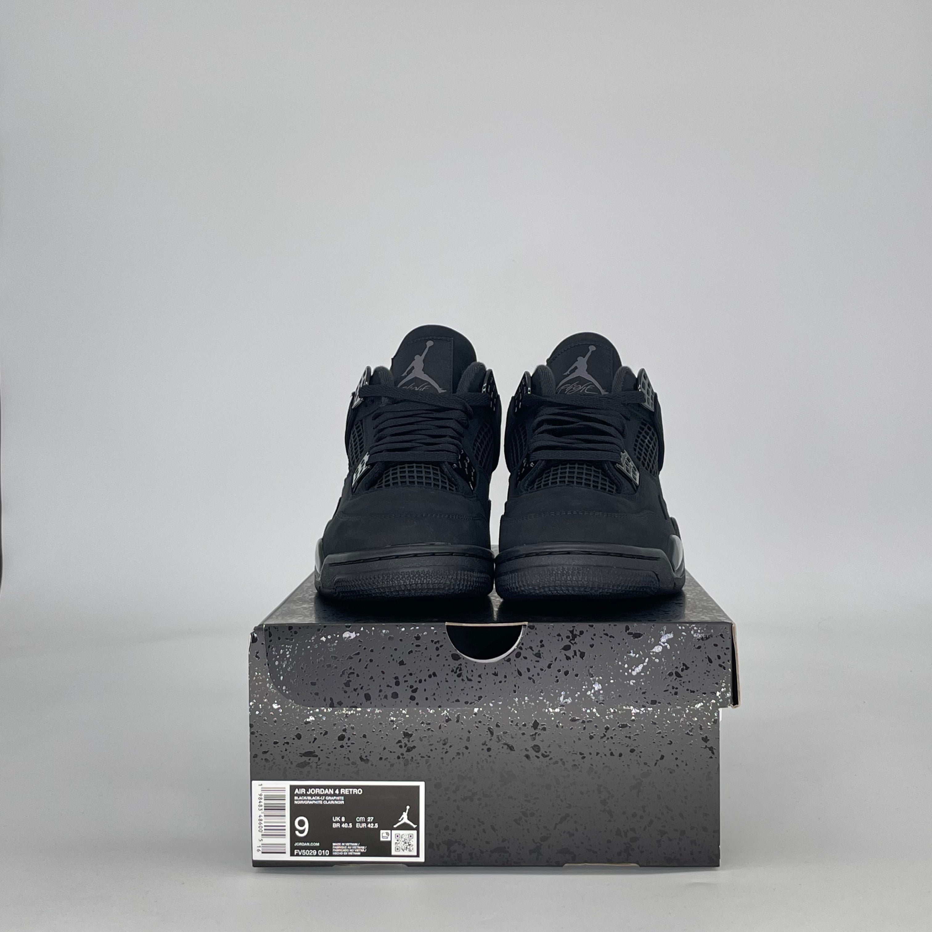 AIR JORDAN 4 BLACK CAT FV5029-010 SIZE 9/10.5W