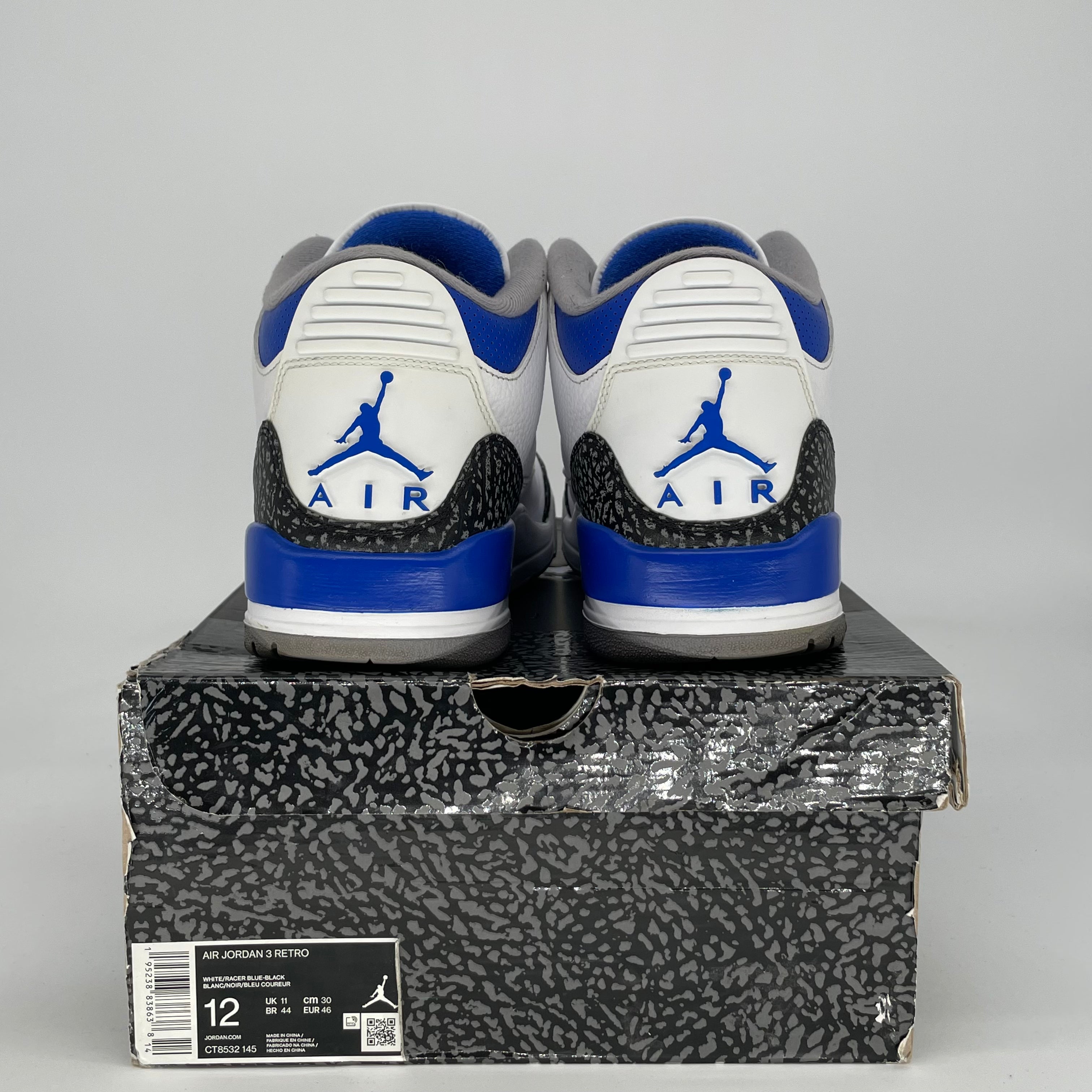 AIR JORDAN 3 RACER BLUE CT8532-145 SIZE 12/13.5W