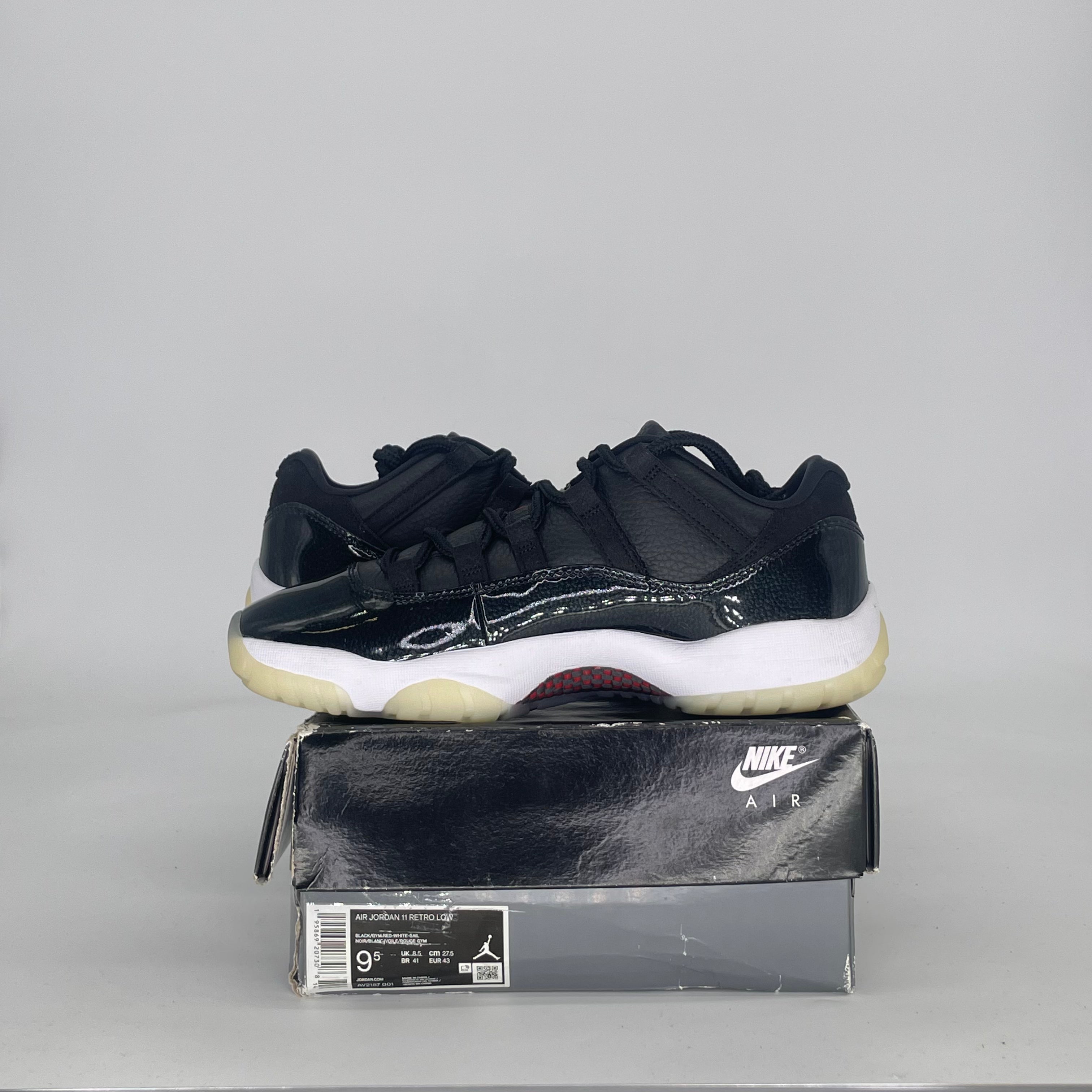 AIR JORDAN 11 LOW 72-10 AV2187-001 SIZE 9.5/11W