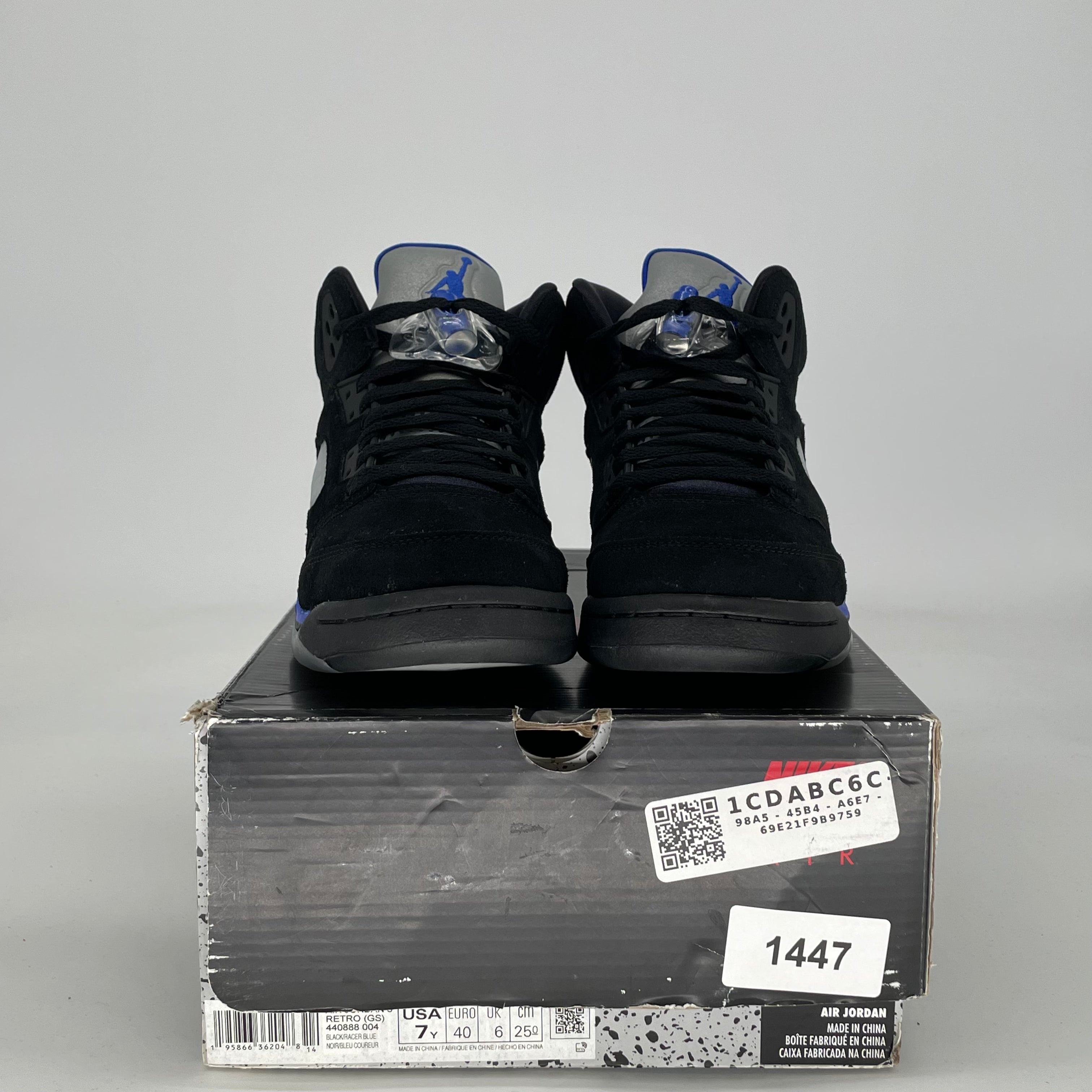 AIR JORDAN 5 RACER BLUE 440888-004 SIZE 7/8.5W