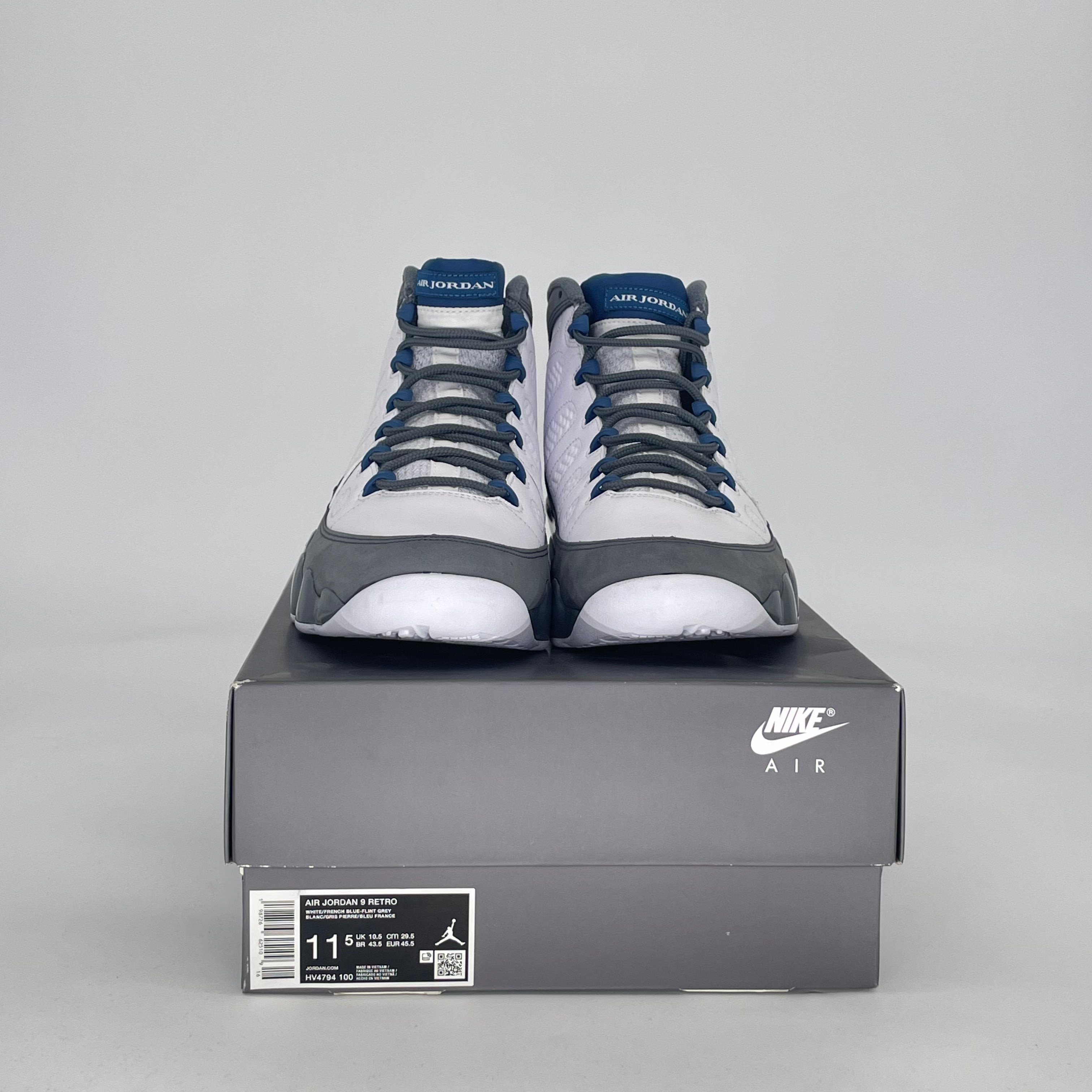 AIR JORDAN 9 FLINT GREY FRENCH BLUE HV4794-100 SIZE 11.5/13W