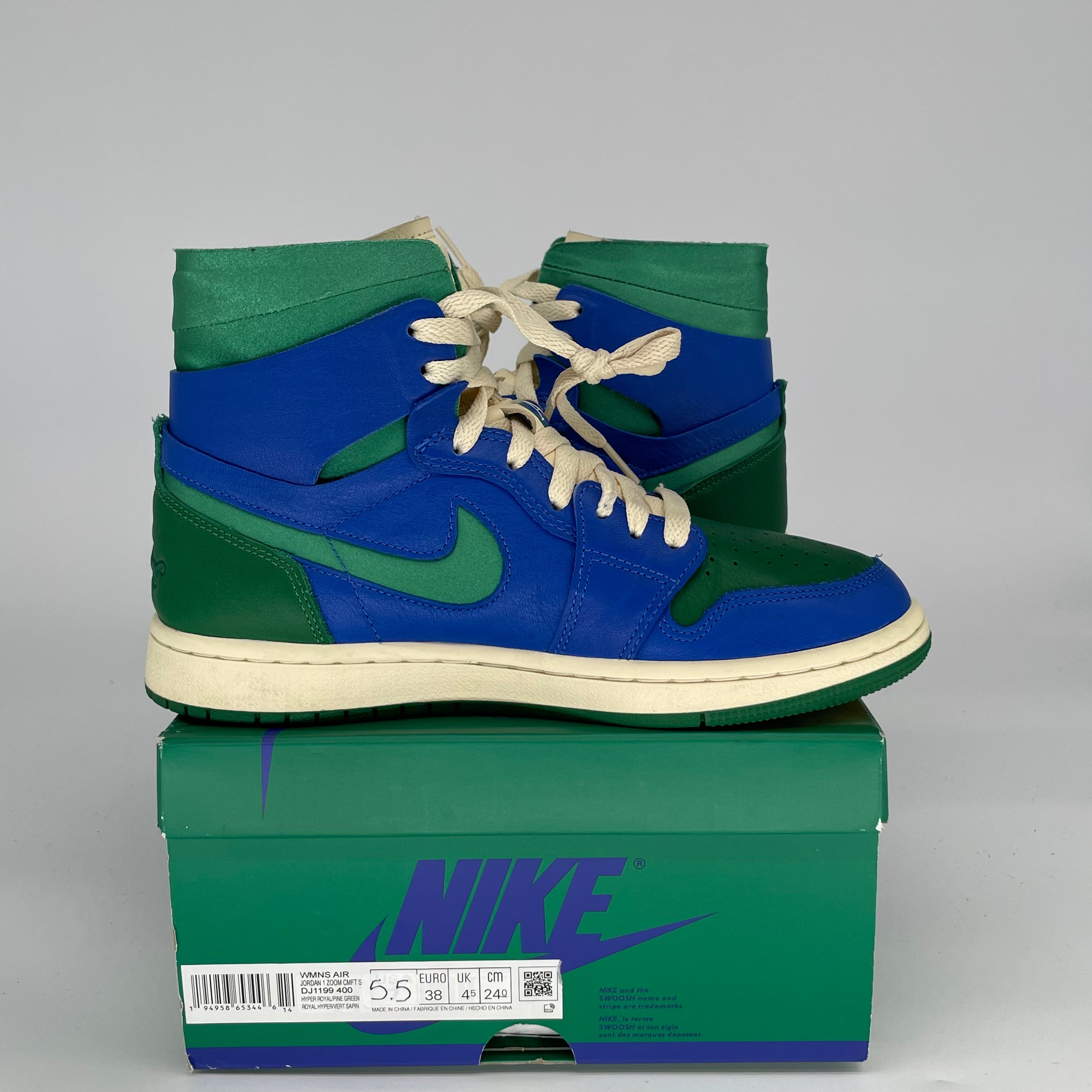 AIR JORDAN 1 ZOOM AIR CMFT ALEALI MAY CALIFIA DJ1199-400 SIZE 5.5/7W