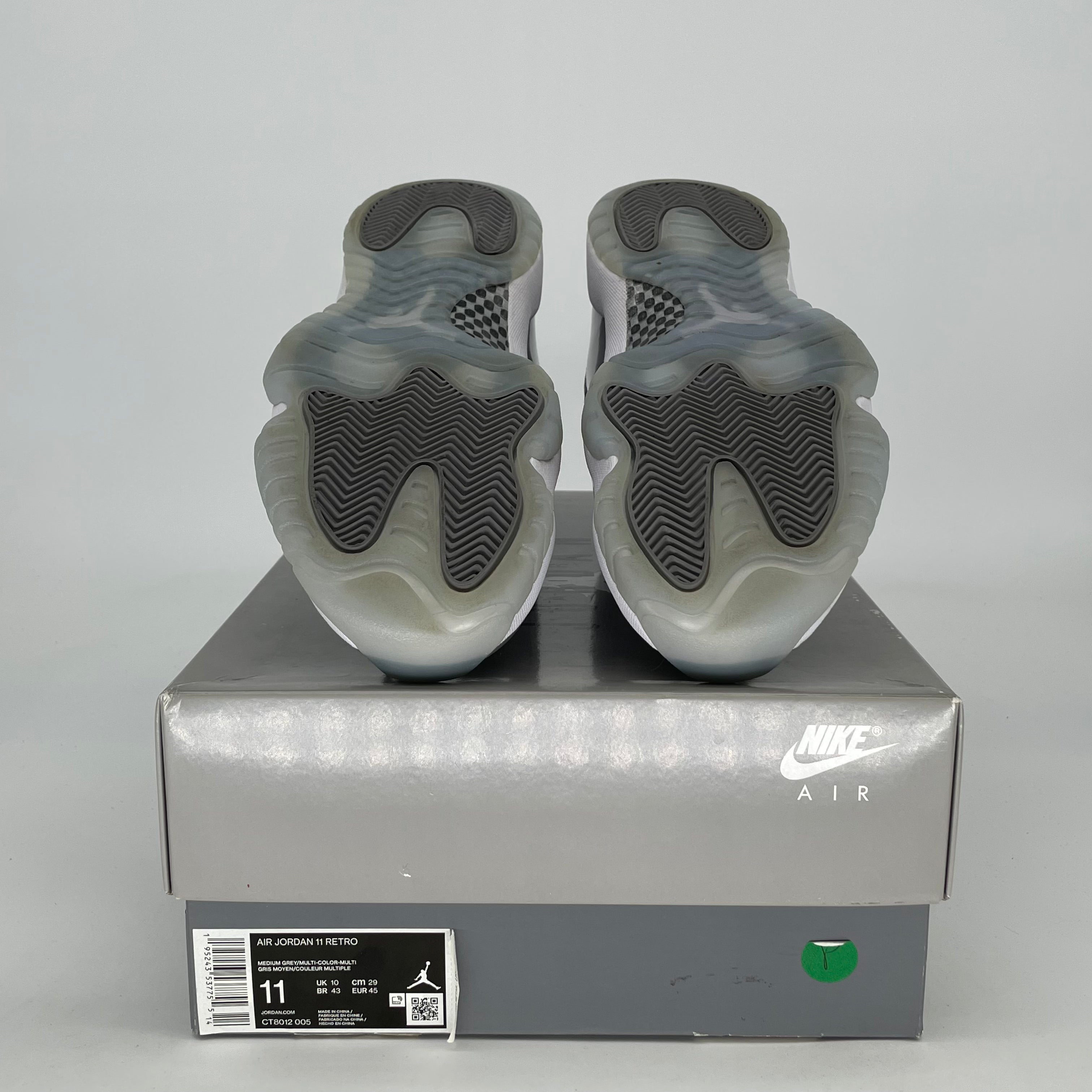 AIR JORDAN 11 COOL GREY CT8012-005 SIZE 11/12.5W