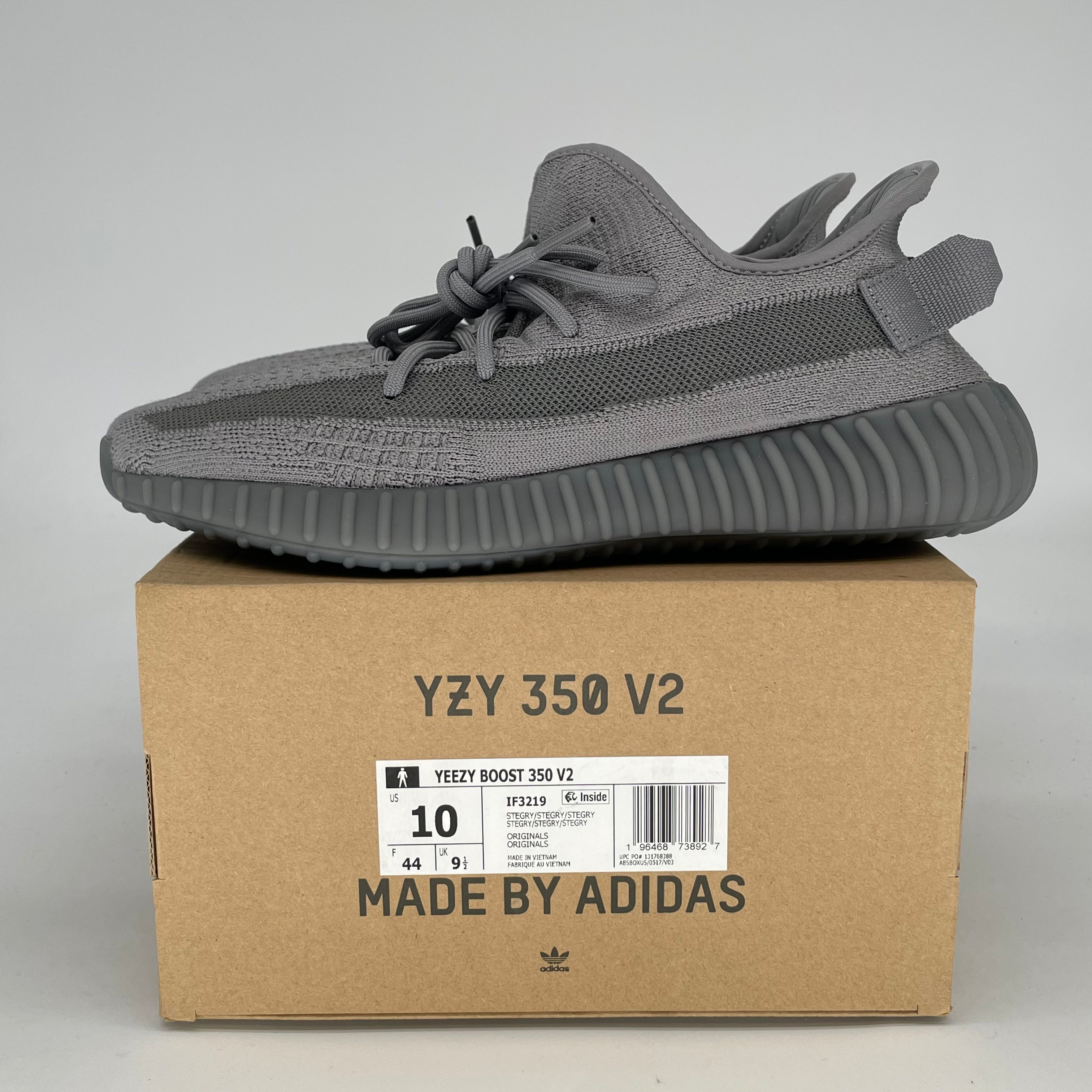 ADIDAS YEEZY 350 V2 STEEL GREY IF3219 SIZE 10/11.5W