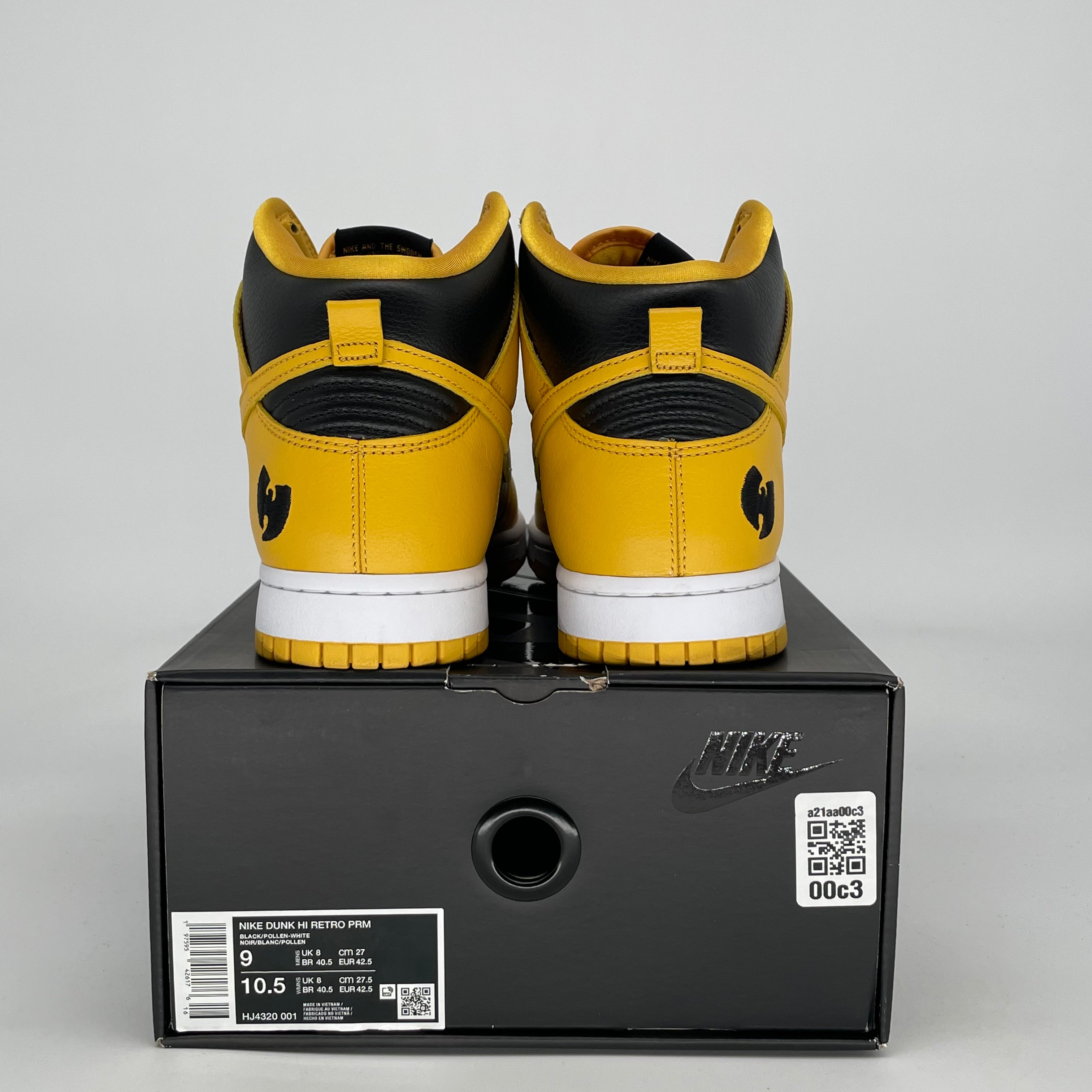 NIKE DUNK HIGH WU-TANG HJ4320-001 SIZE 9/10.5W