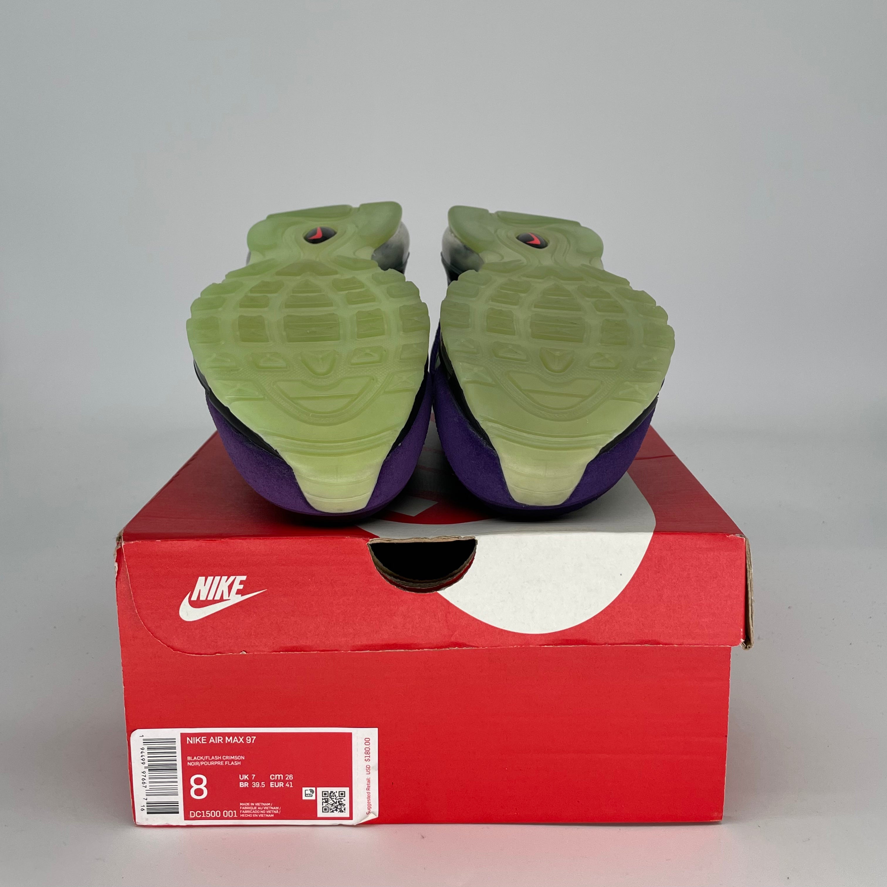 NIKE AIR MAX 97 SLIME HALLOWEEN DC1500-001 SIZE 8/9.5W
