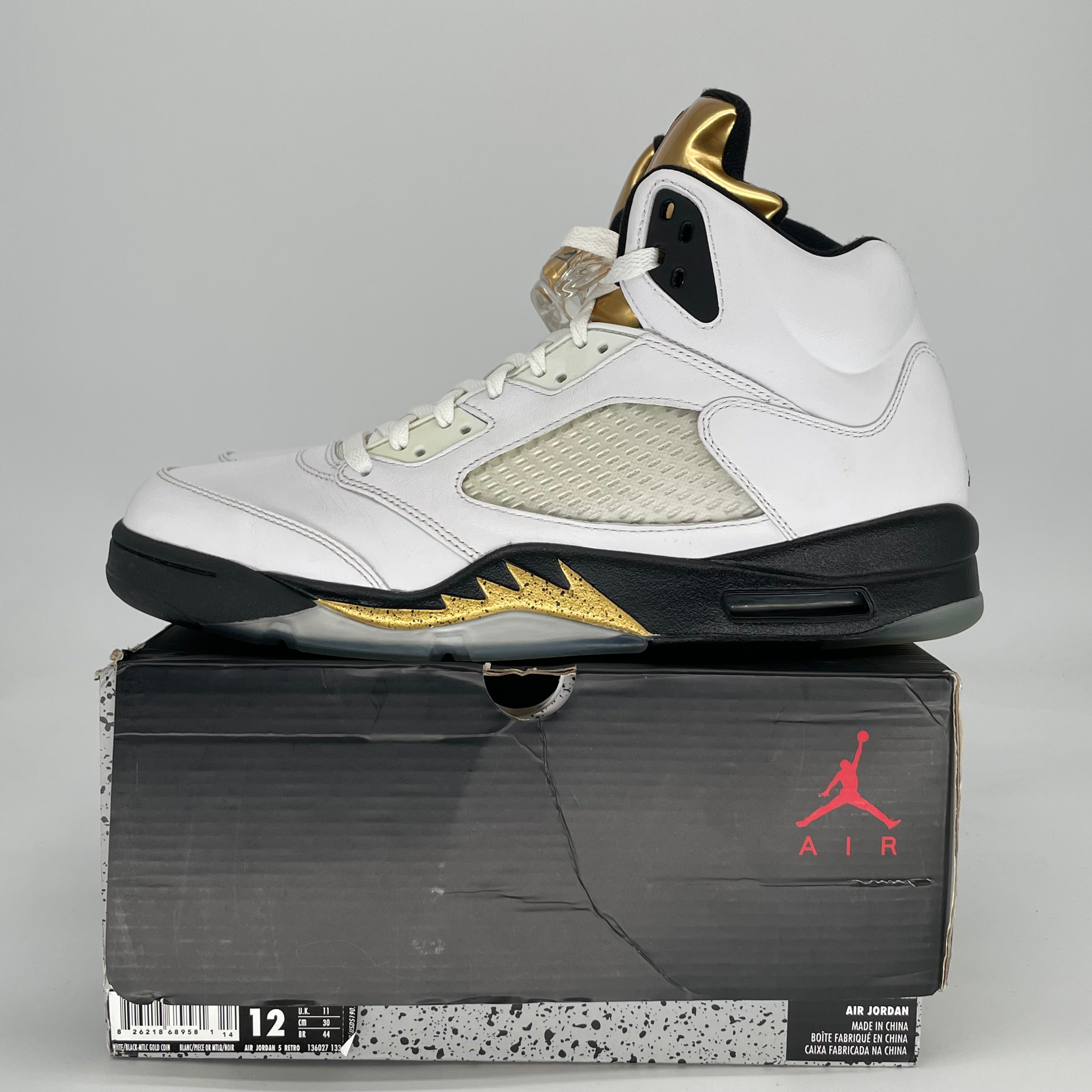 AIR JORDAN 5 OLYMPIC 136027-133 SIZE 12/13.5W