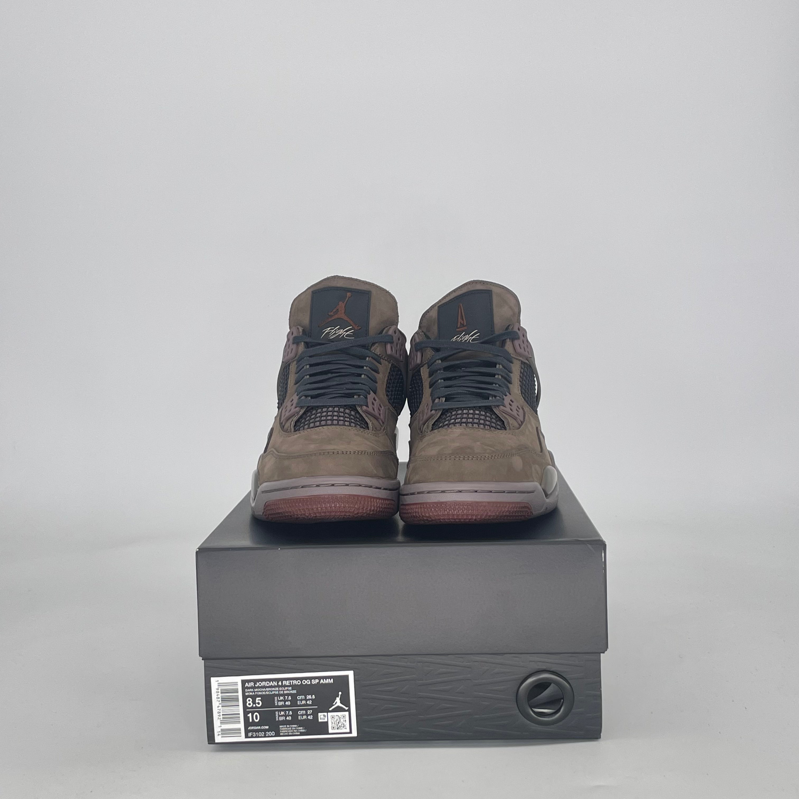 AIR JORDAN 4 A MA MANIERE DARK MOCHA IF3102-200 SIZE 8.5/10W