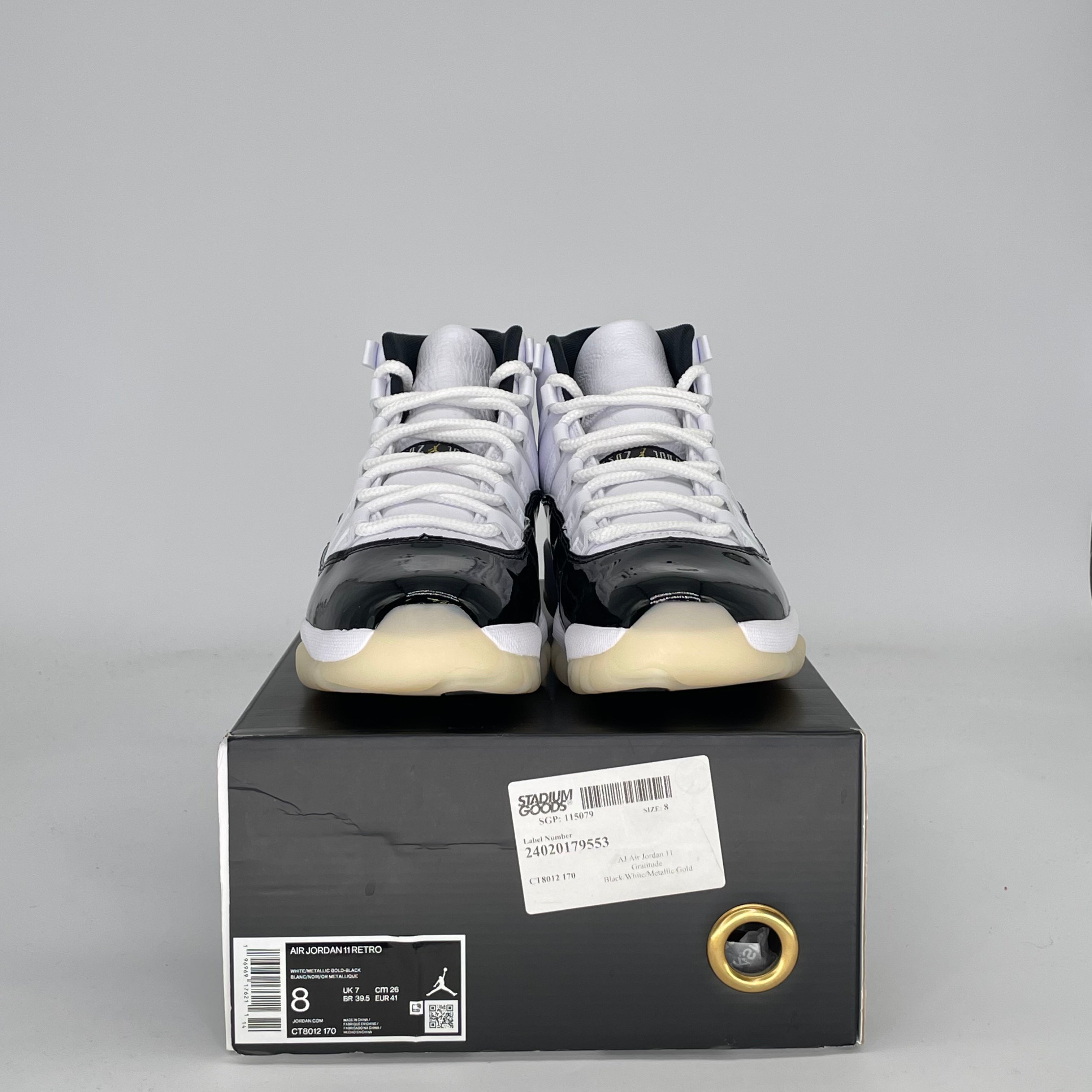 Air Jordan 11 Retro DMP Concord Size 9 - Black/White/Gold - OG Box 2018 Air Jordan XI Retro “Concord PE”: One thing I main image 3