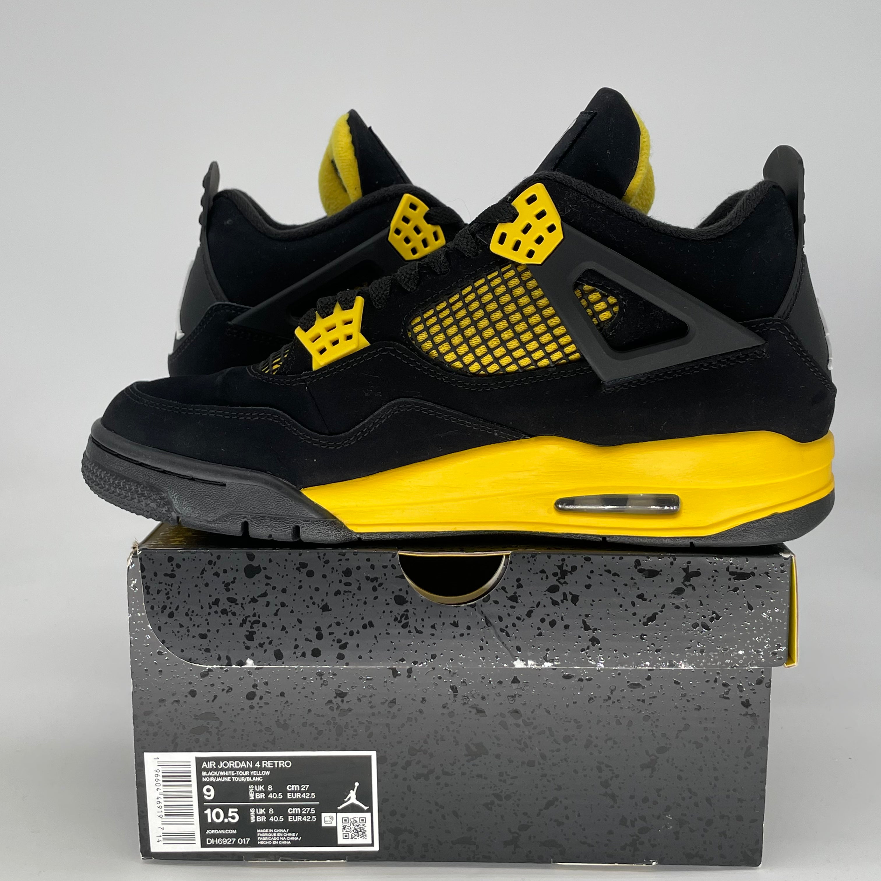 AIR JORDAN 4 THUNDER DH6927-017 SIZE 9/10.5W