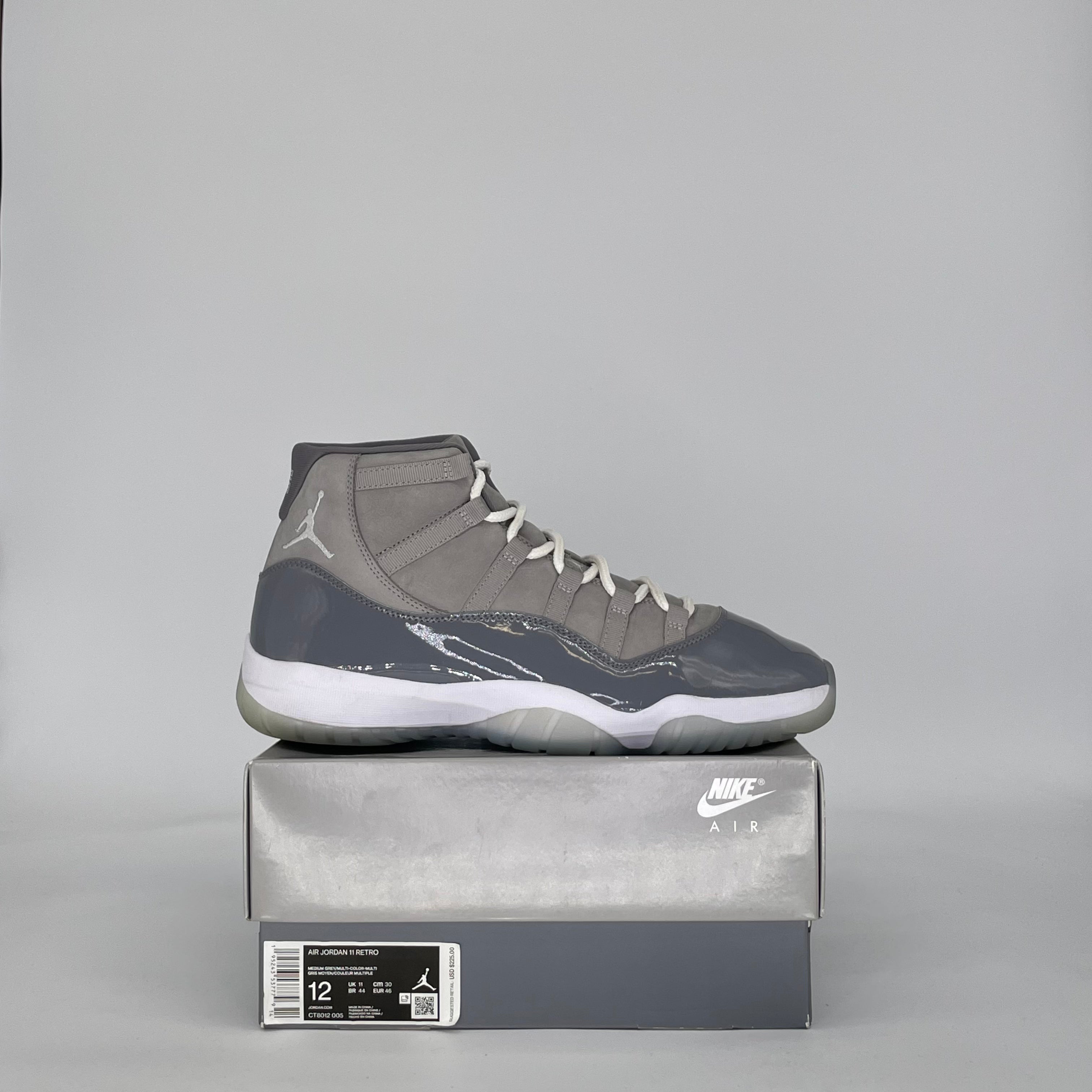 AIR JORDAN 11 COOL GREY (2021) CT8012-005 SIZE 12/13.5W