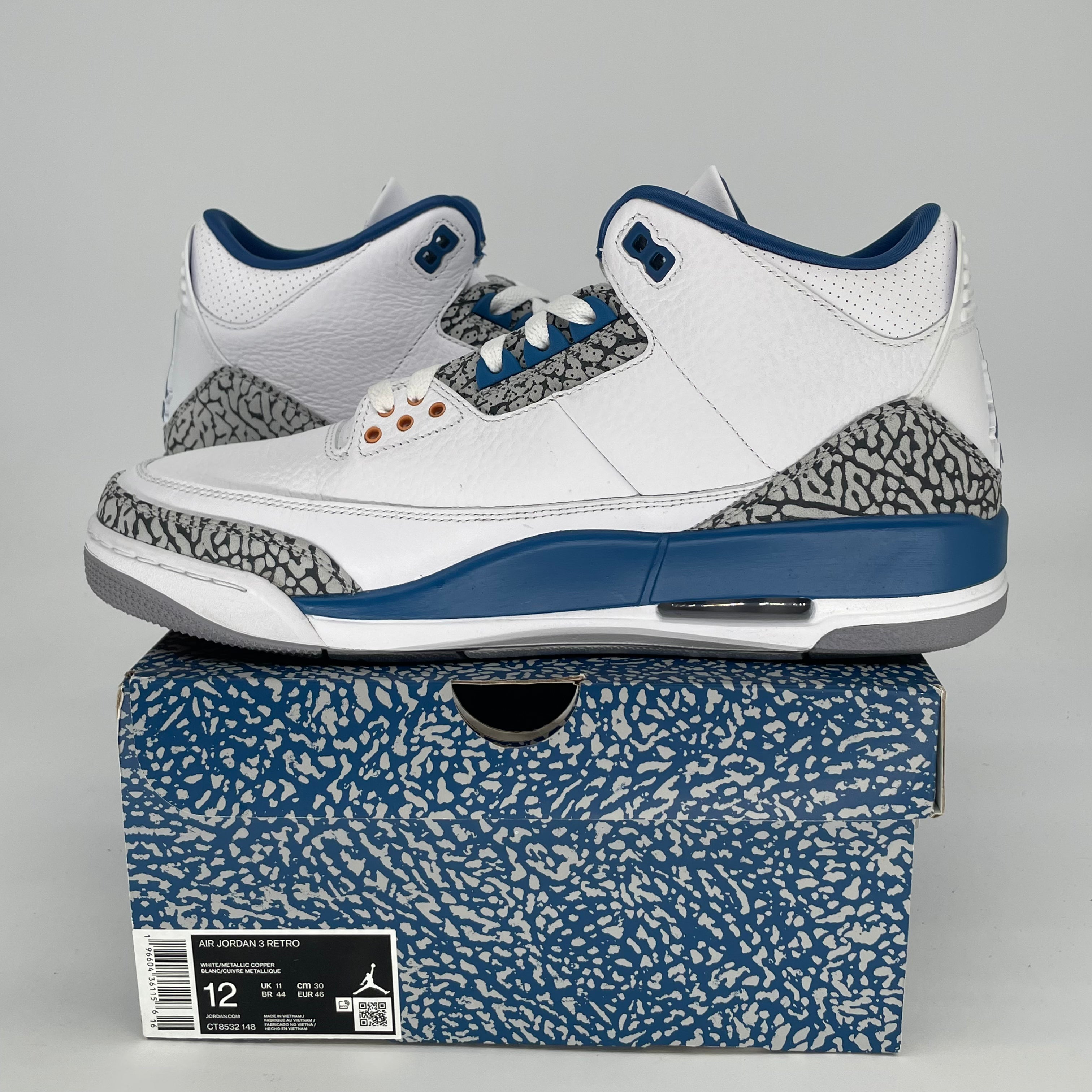 AIR JORDAN 3 WIZARDS CT8532-148 SIZE 12/13.5W