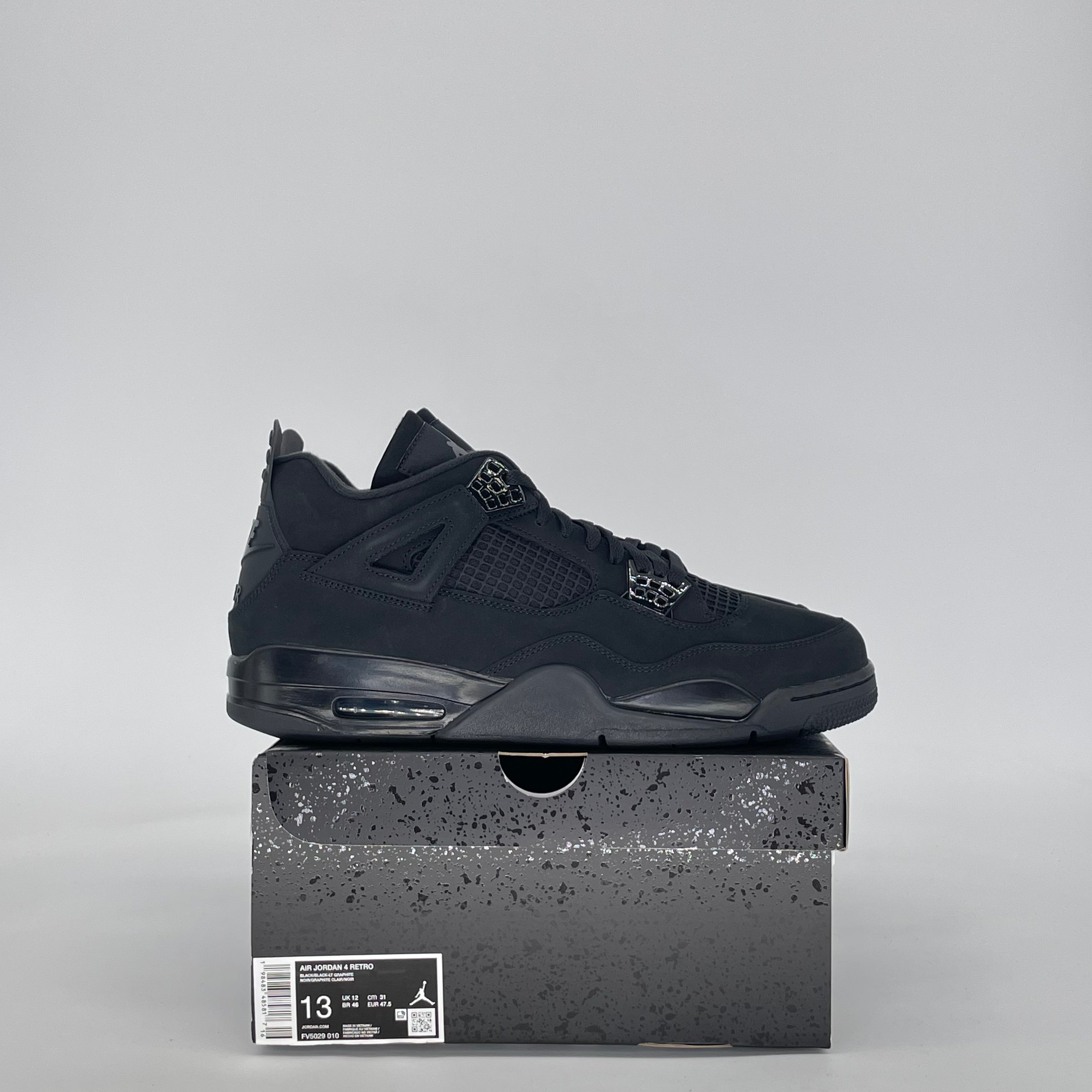 AIR JORDAN 4 BLACK CAT FV5029-010 SIZE 13/14.5W