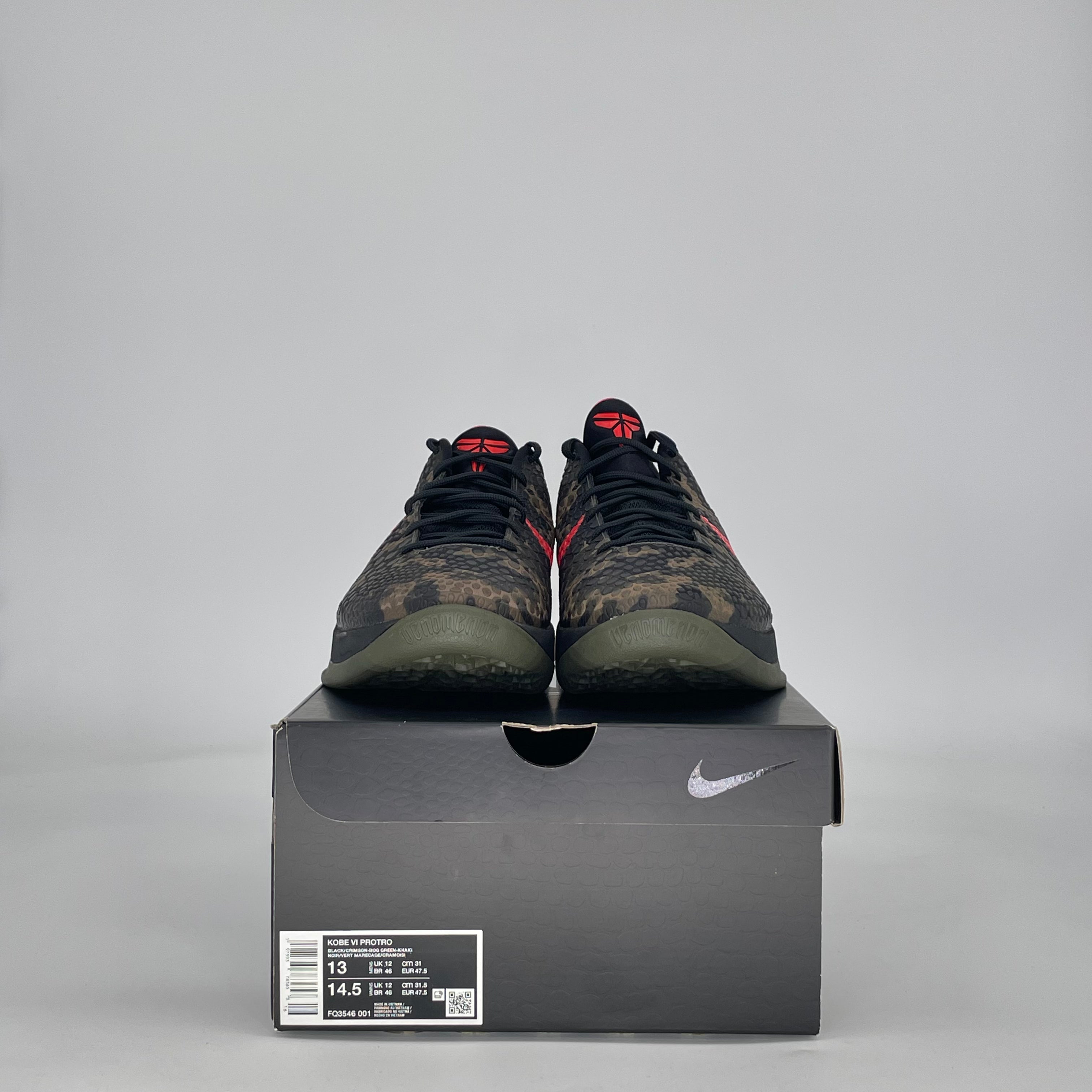 NIKE KOBE 6 PROTRO ITALIAN CAMO (2024) FQ3546-001 SIZE 13/14.5W