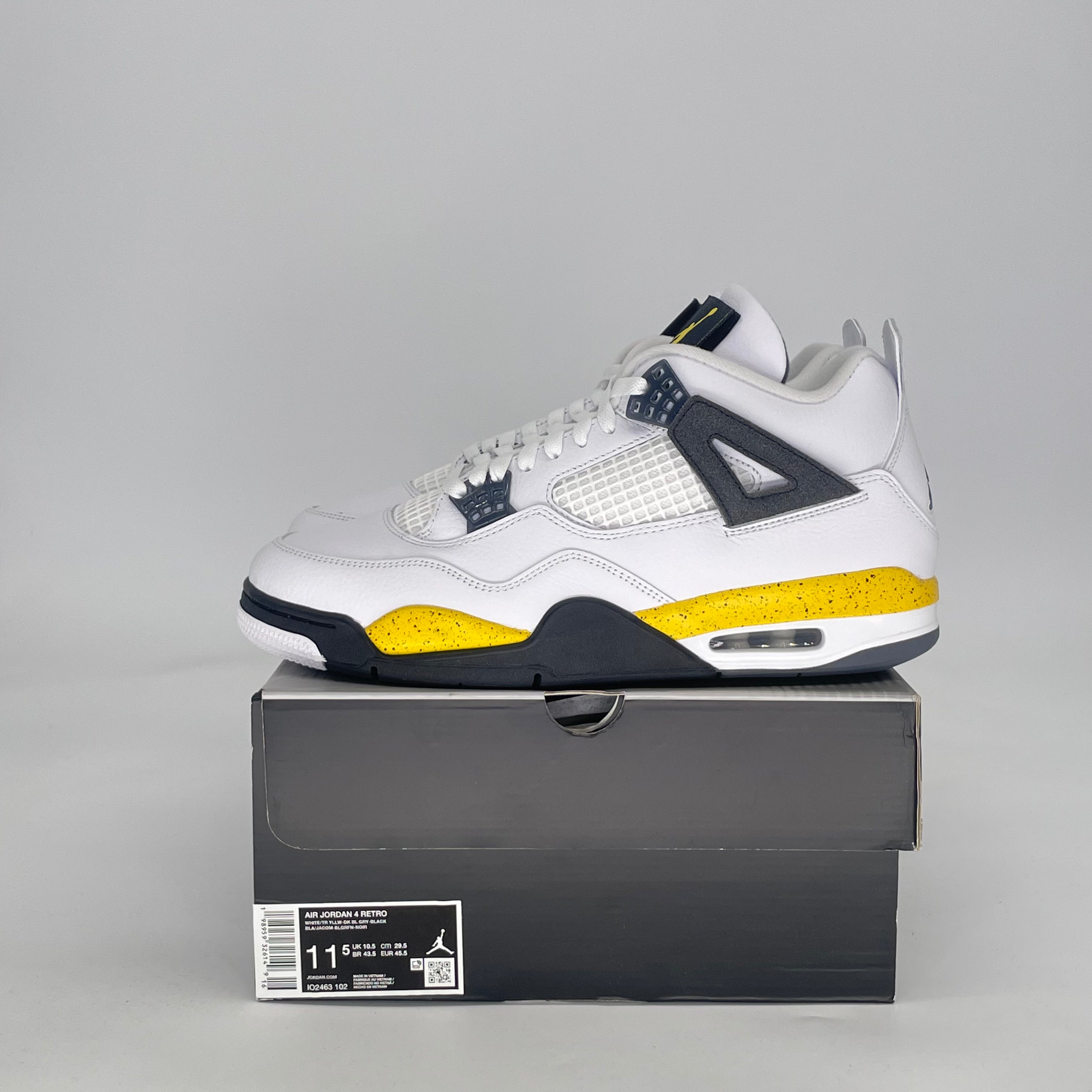 AIR JORDAN 4 RARE AIR TOUR YELLOW IO2463-102 SIZE 11.5/13W