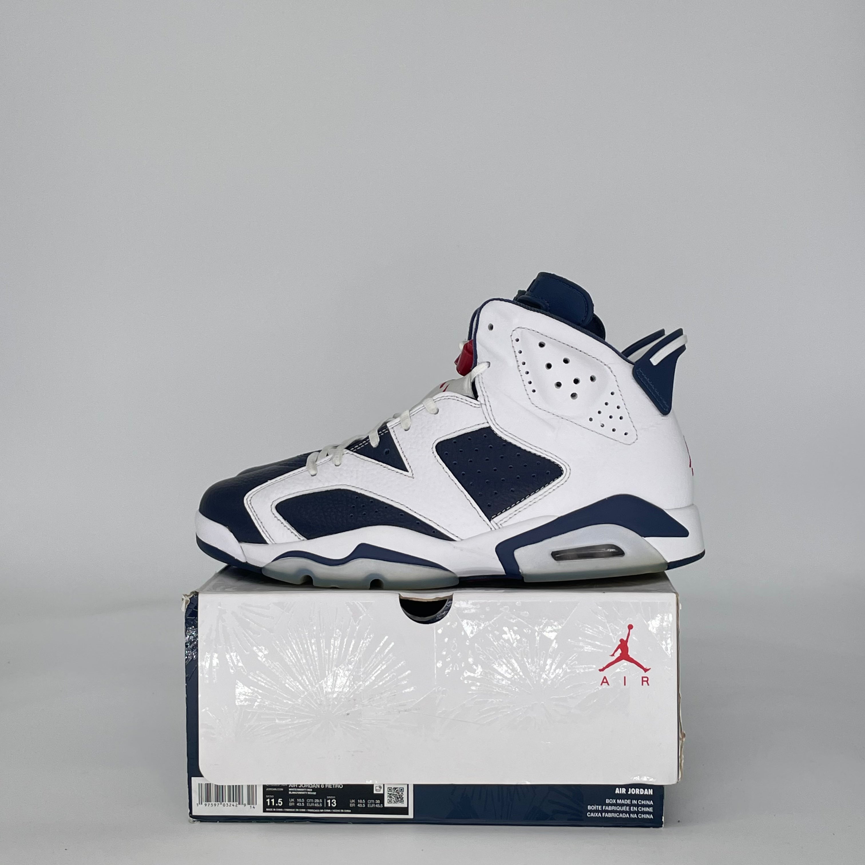 AIR JORDAN 6 OLYMPIC CT8529-164 SIZE 11.5/13W