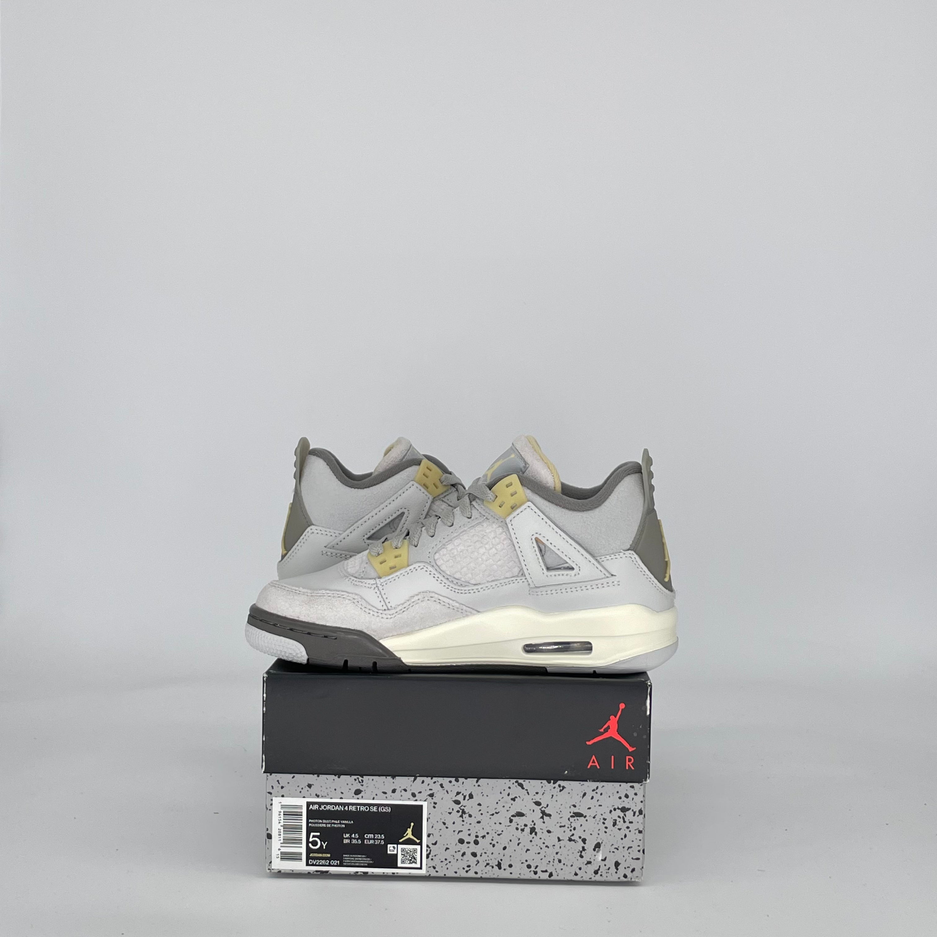 AIR JORDAN 4 CRAFT PHOTON DUST DV2262-021 SIZE 5/6.5W GS