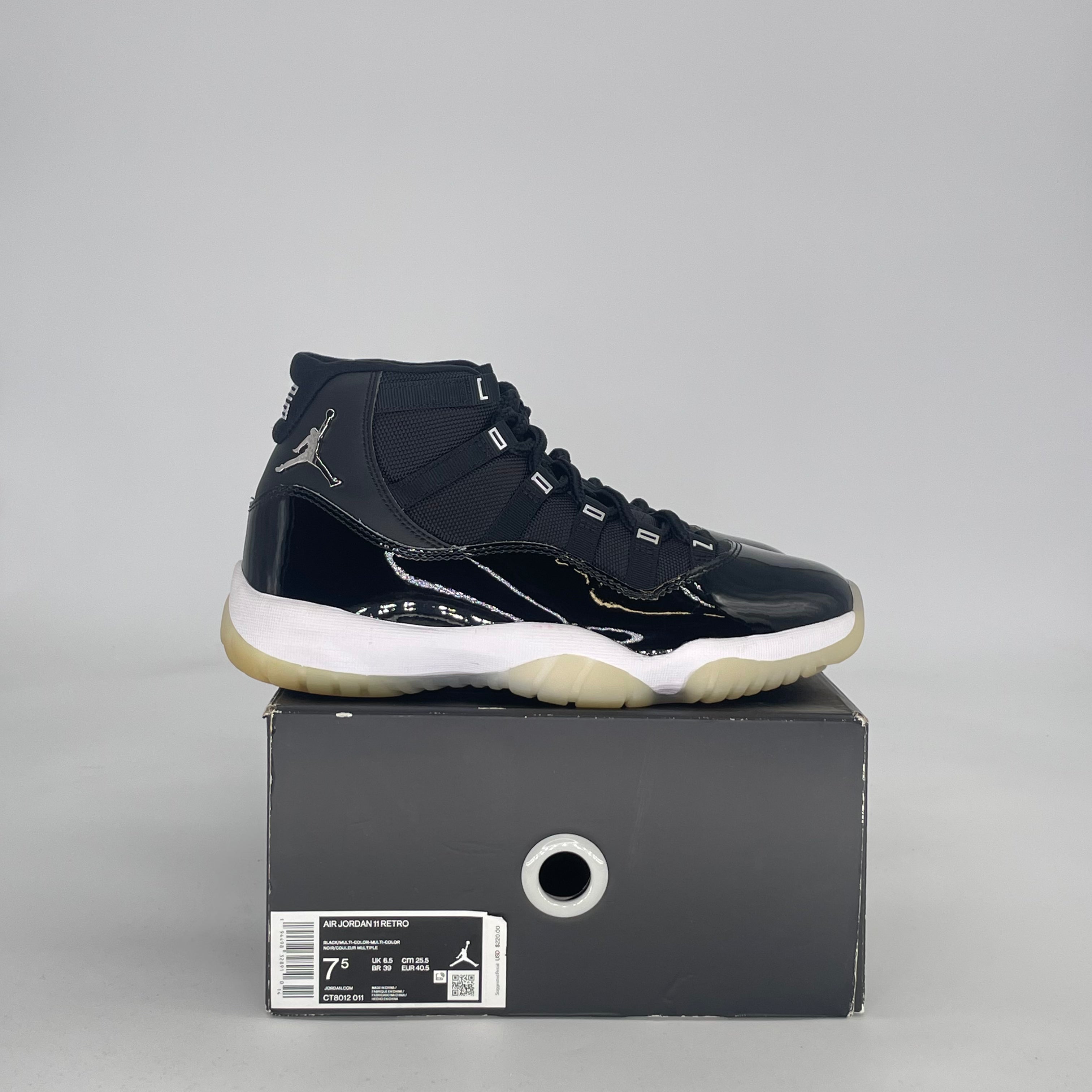AIR JORDAN 11 JUBILEE 25TH ANNIVERSARY CT8012-011 SIZE 7.5/9W MENS