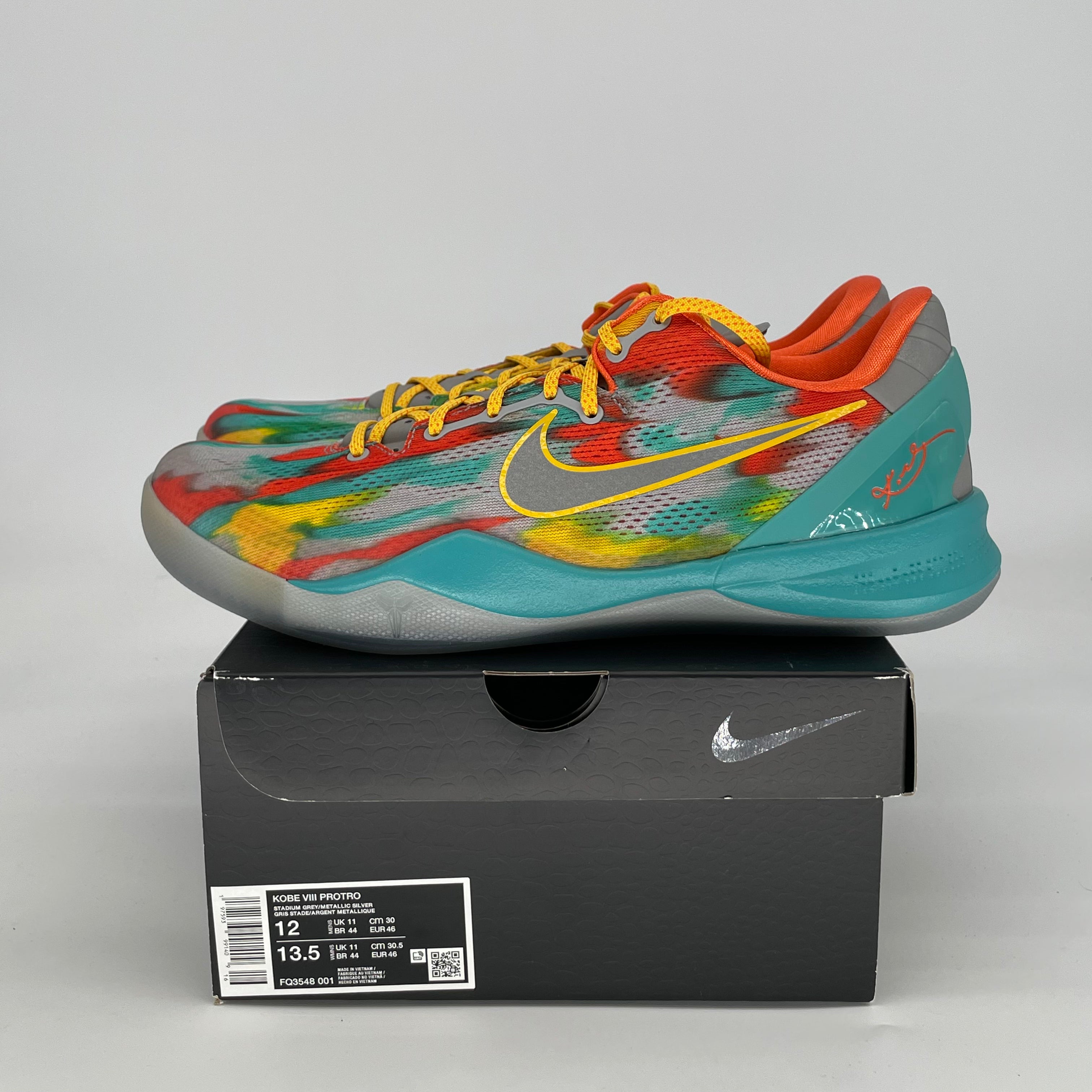 NIKE KOBE 8 PROTRO VENICE BEACH FQ3548-001 SIZE 12/13.5W