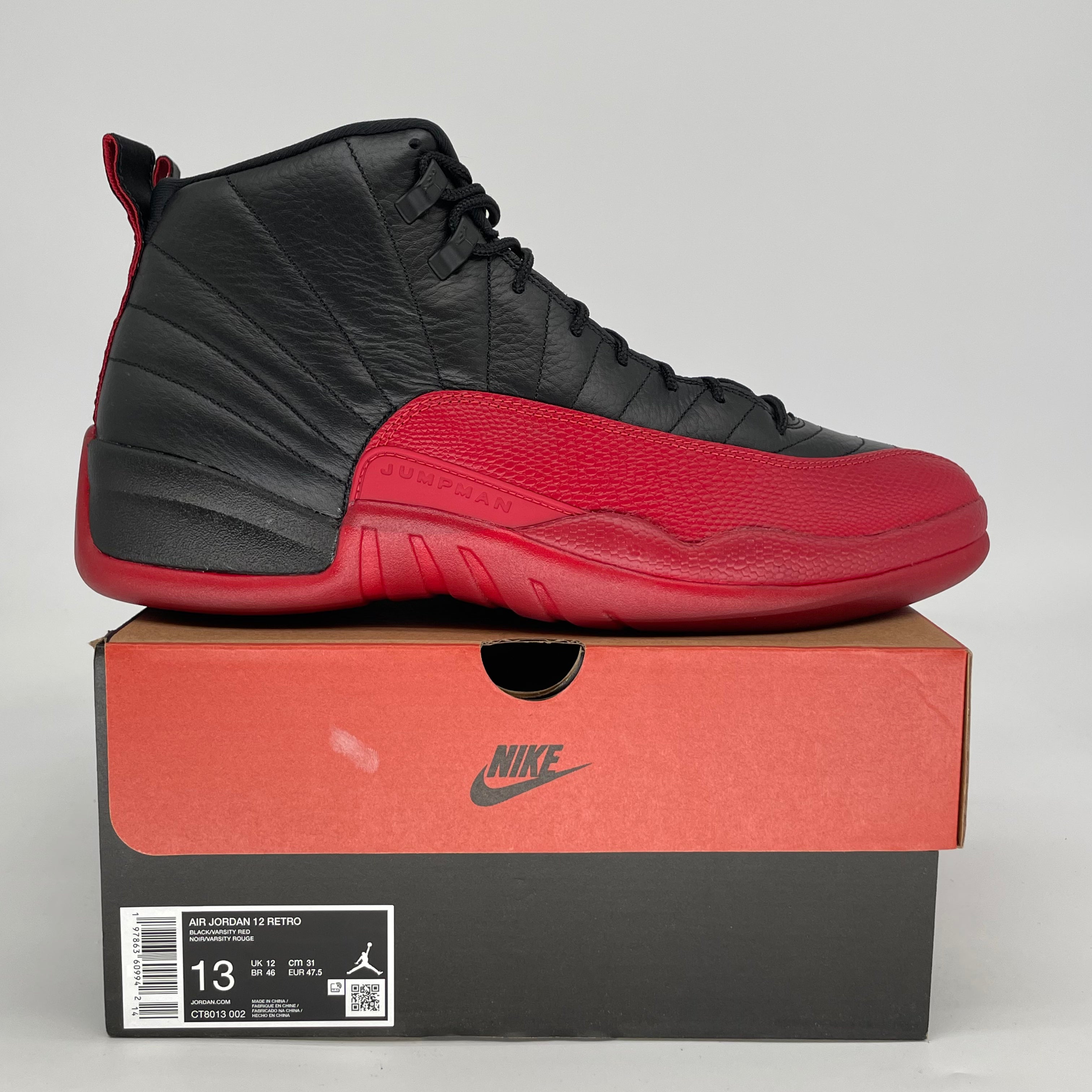 AIR JORDAN 12 FLU GAME CT8013-002 SIZE 13/14.5W