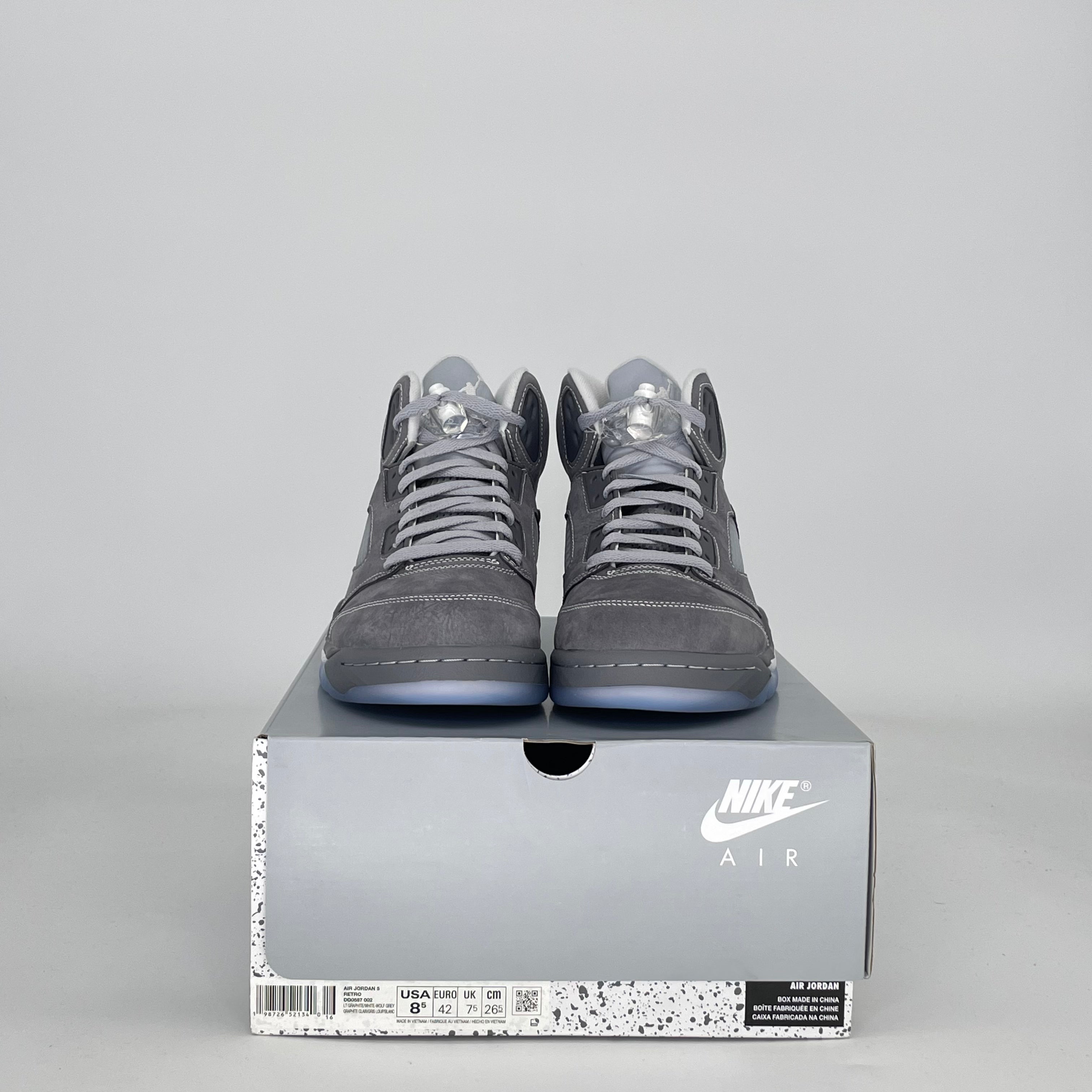 AIR JORDAN 5 WOLF GREY DD0587-002 SIZE 8.5/10W