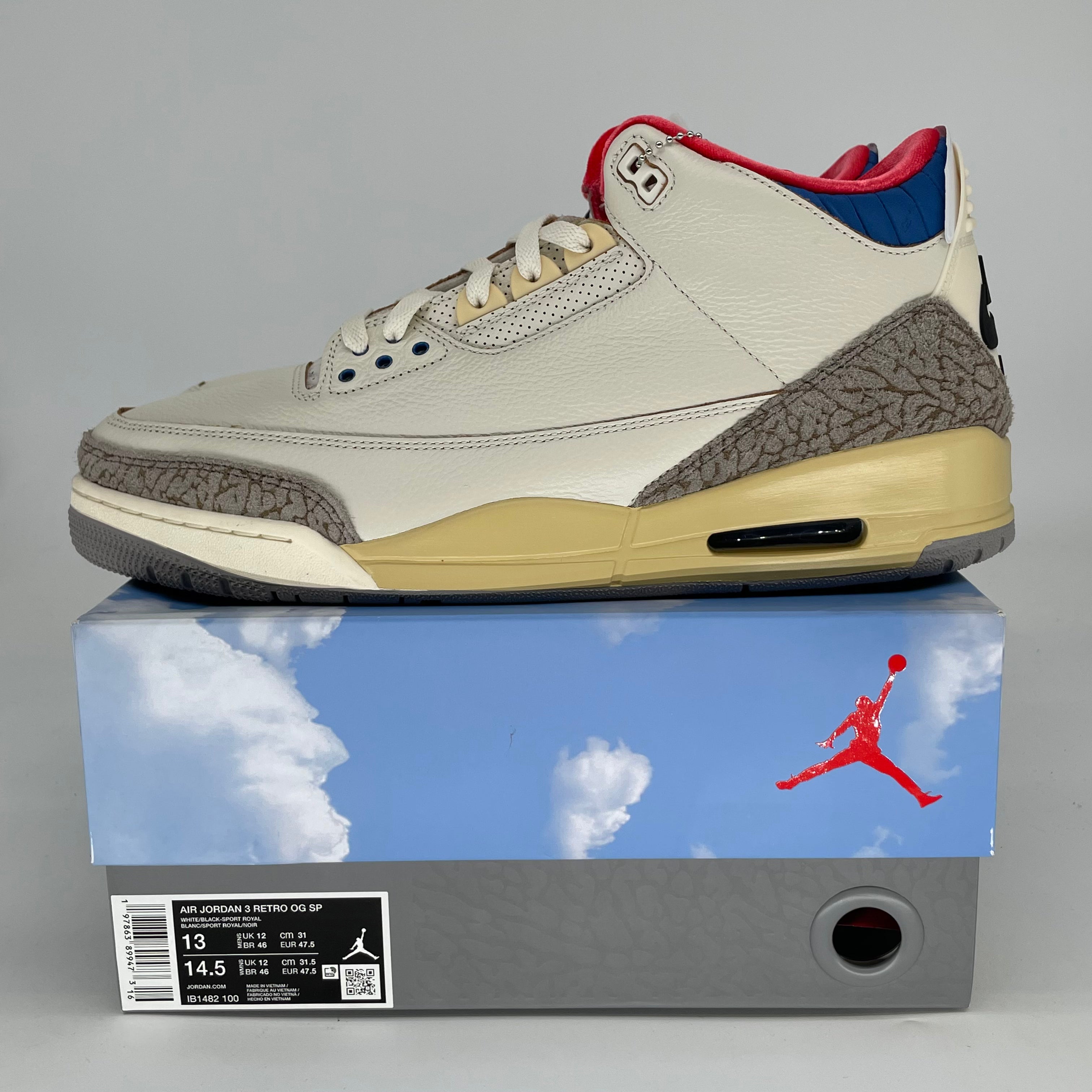 AIR JORDAN 3 SEOUL 2.0 IB1482-100 SIZE 13/14.5W