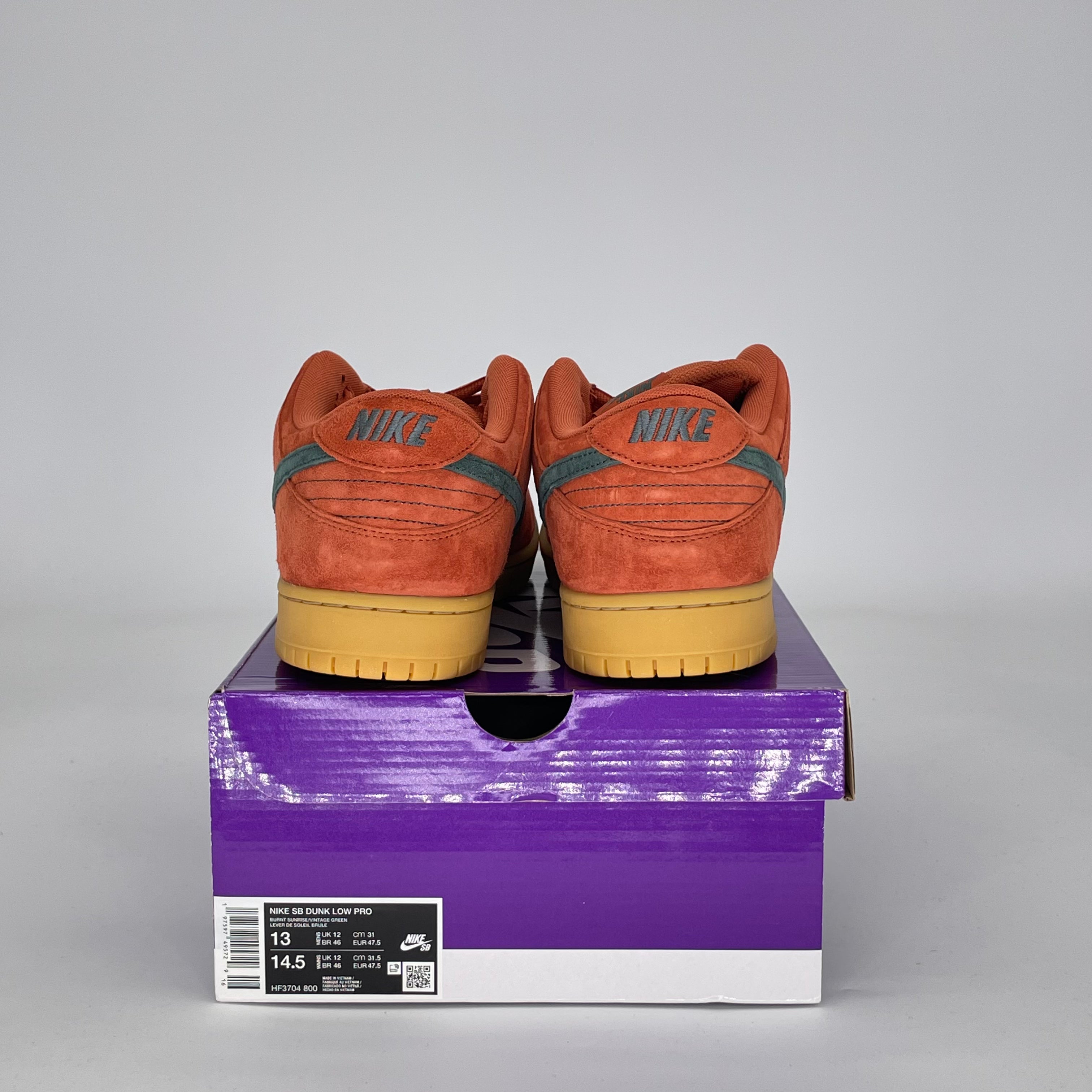 NIKE SB DUNK LOW BURNT SUNRISE HF3704-800 SIZE 13/14.5W
