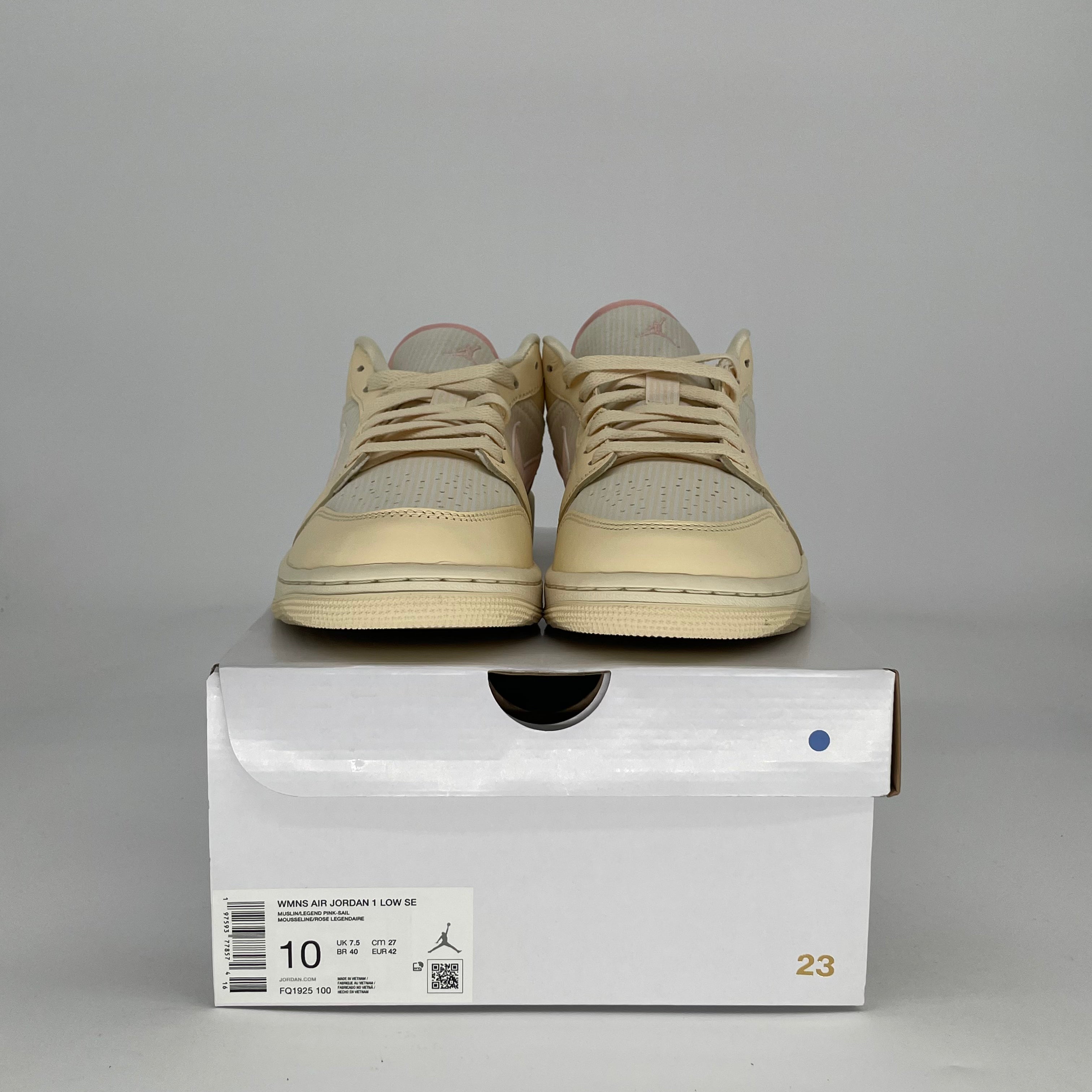 AIR JORDAN 1 LOW SEERSUCKER W FQ1925-100 SIZE 8.5/10W