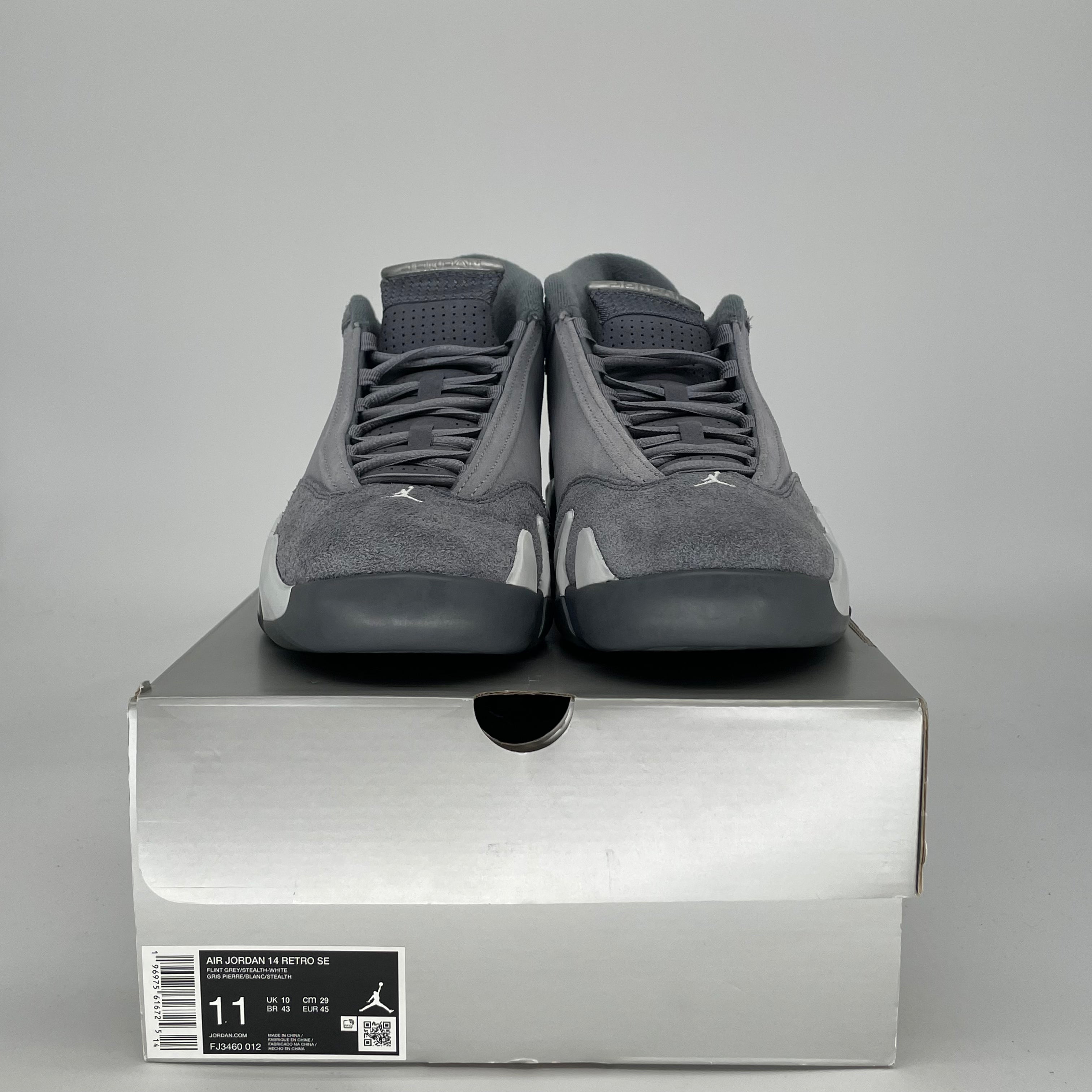AIR JORDAN 14 FLINT GREY FJ3460-012 SIZE 11/12.5W