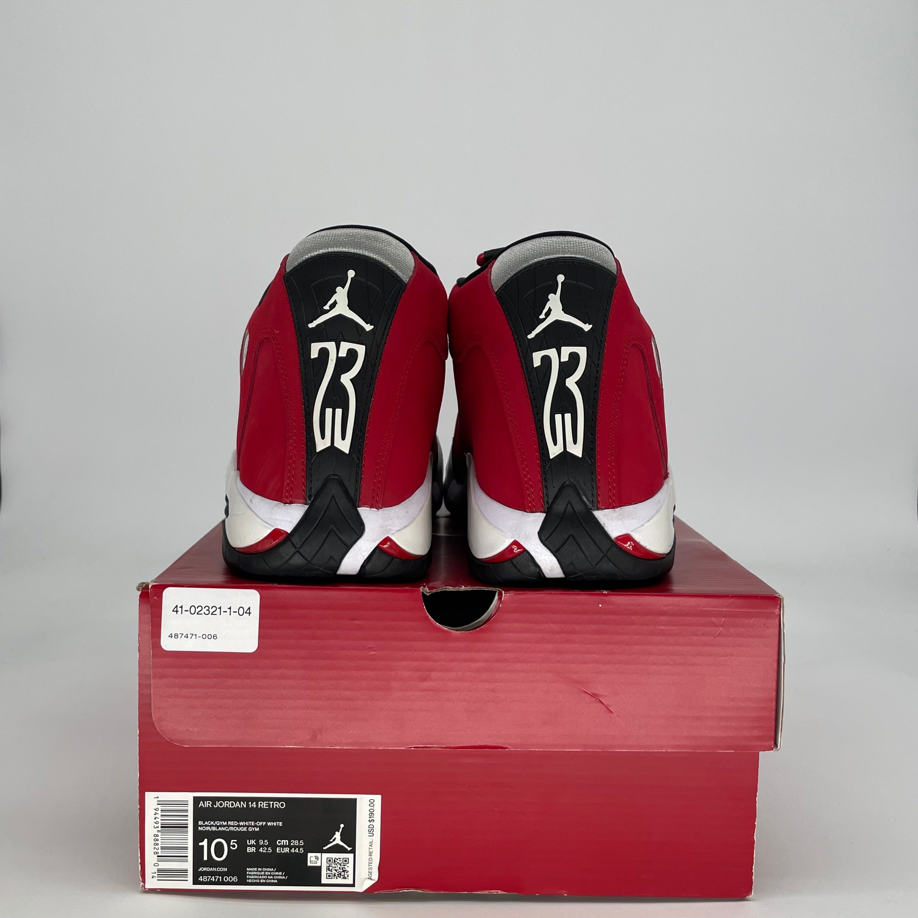 AIR JORDAN 14 GYM RED TORO 487471-006 SIZE 10.5/12W