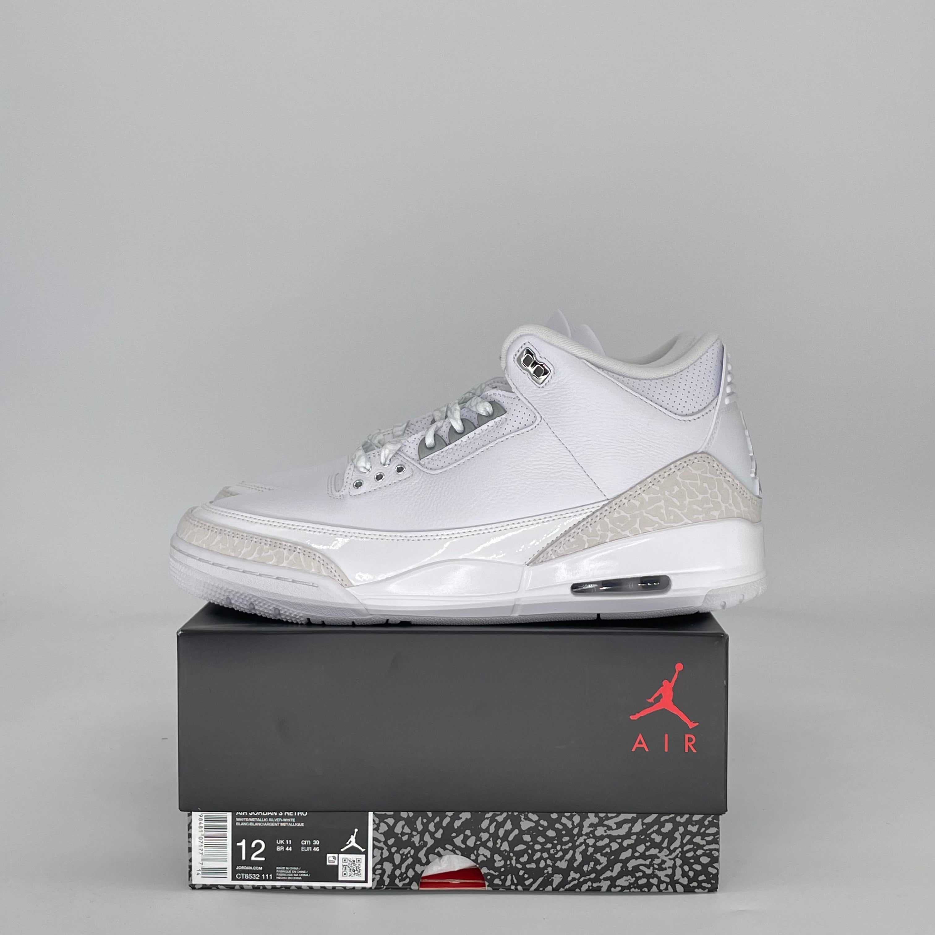 AIR JORDAN 3 PURE MONEY CT8532-111 SIZE 12/13.5W