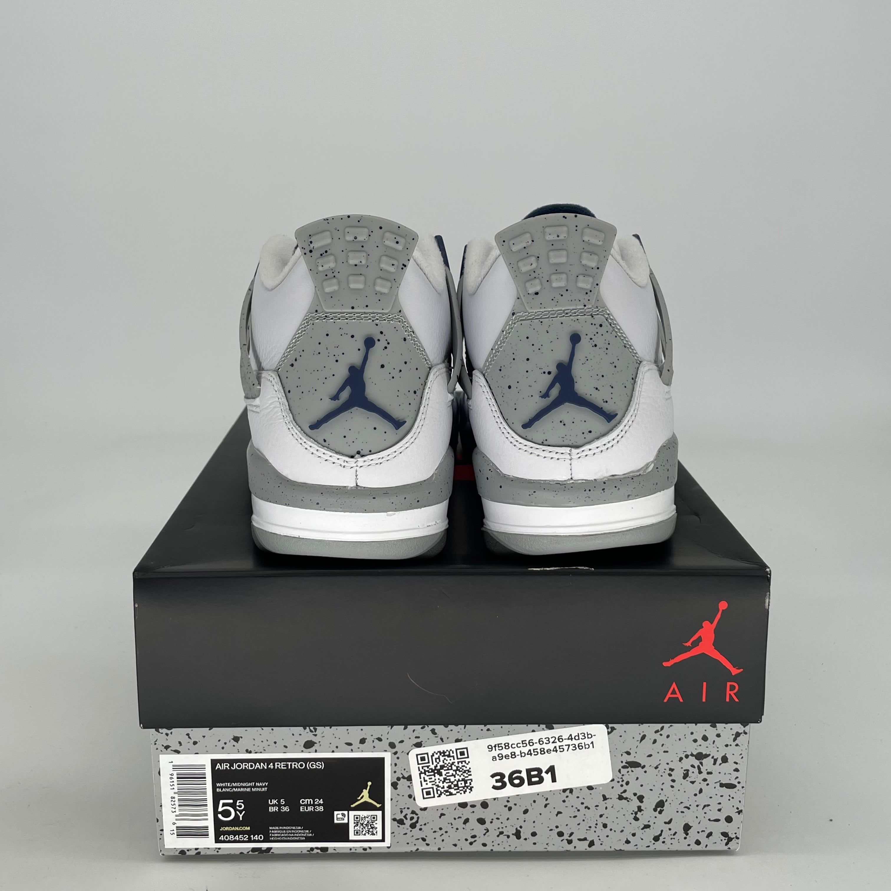 AIR JORDAN 4 MIDNIGHT NAVY 408452-140 SIZE 5.5/7W