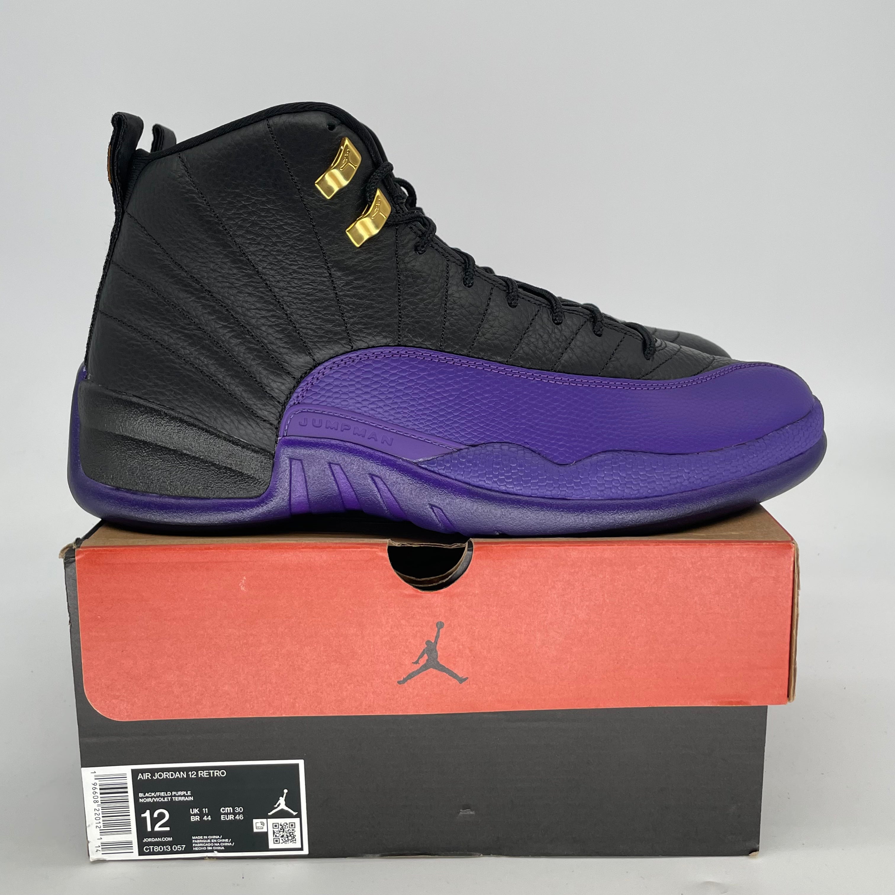 AIR JORDAN 12 FIELD PURPLE CT8013-057 SIZE 12/13.5W