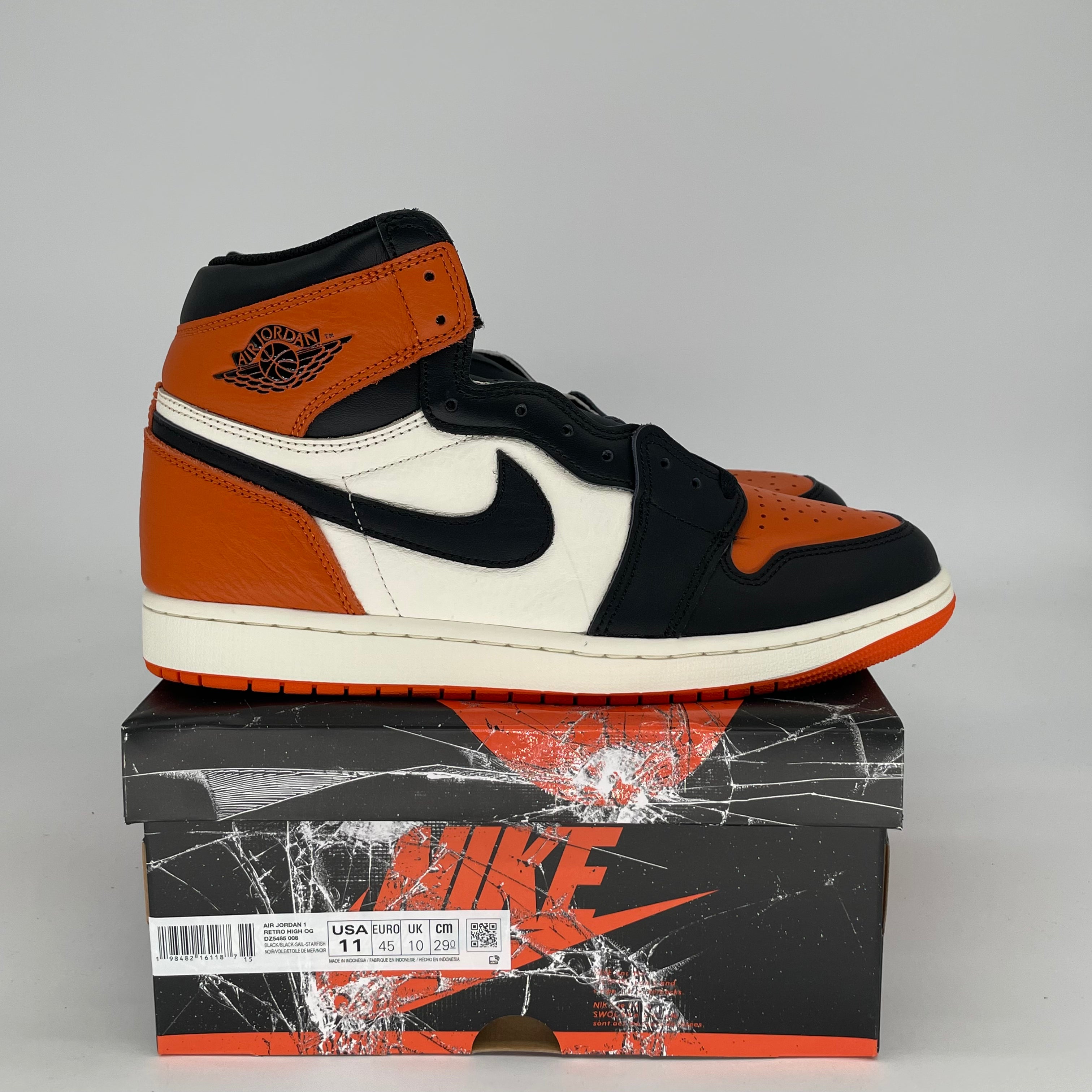 AIR JORDAN 1 SHATTERED BACKBOARD 2025 DZ5485-008 SIZE 11/12.5W