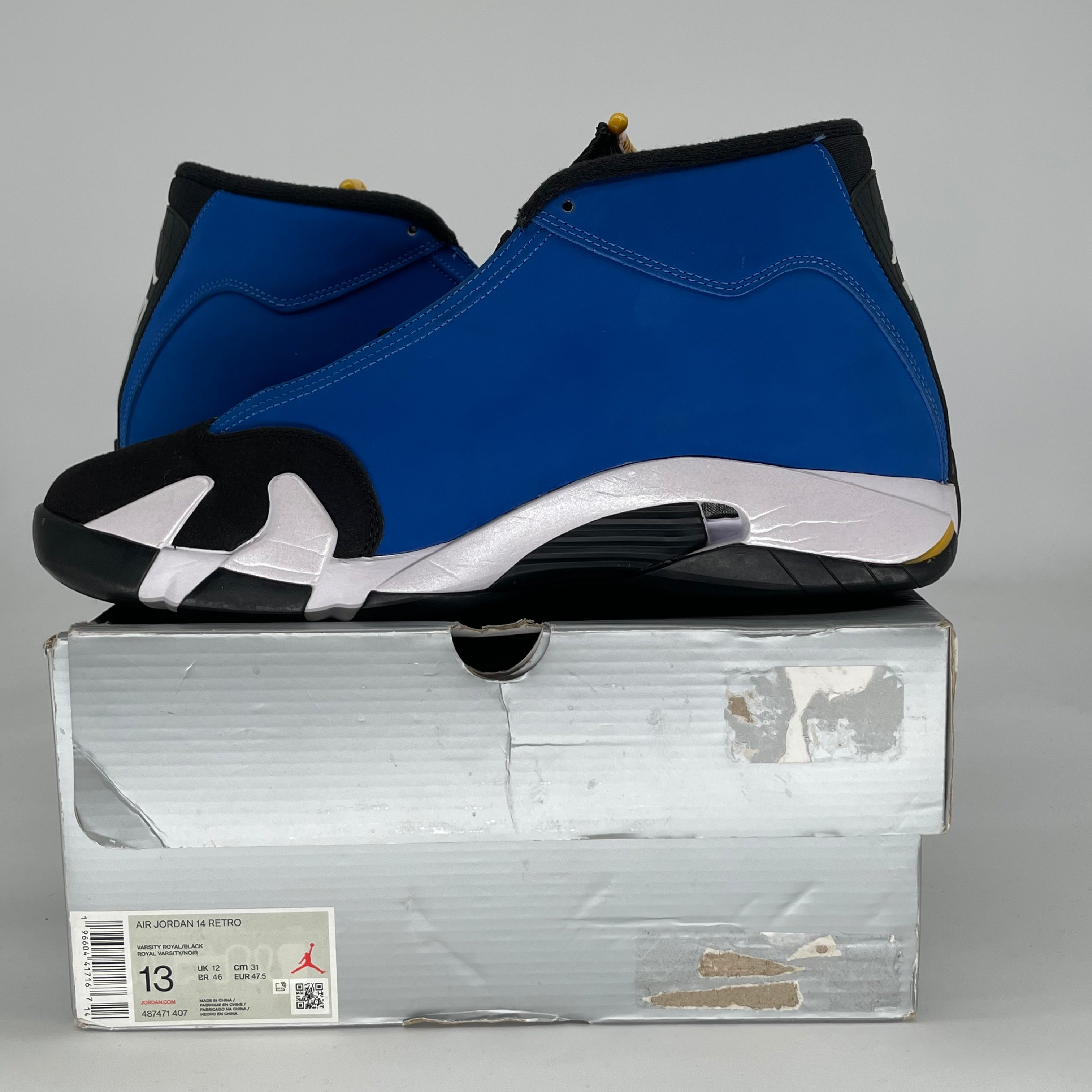 AIR JORDAN 14 LANEY 487471-407 SIZE 13/14.5W