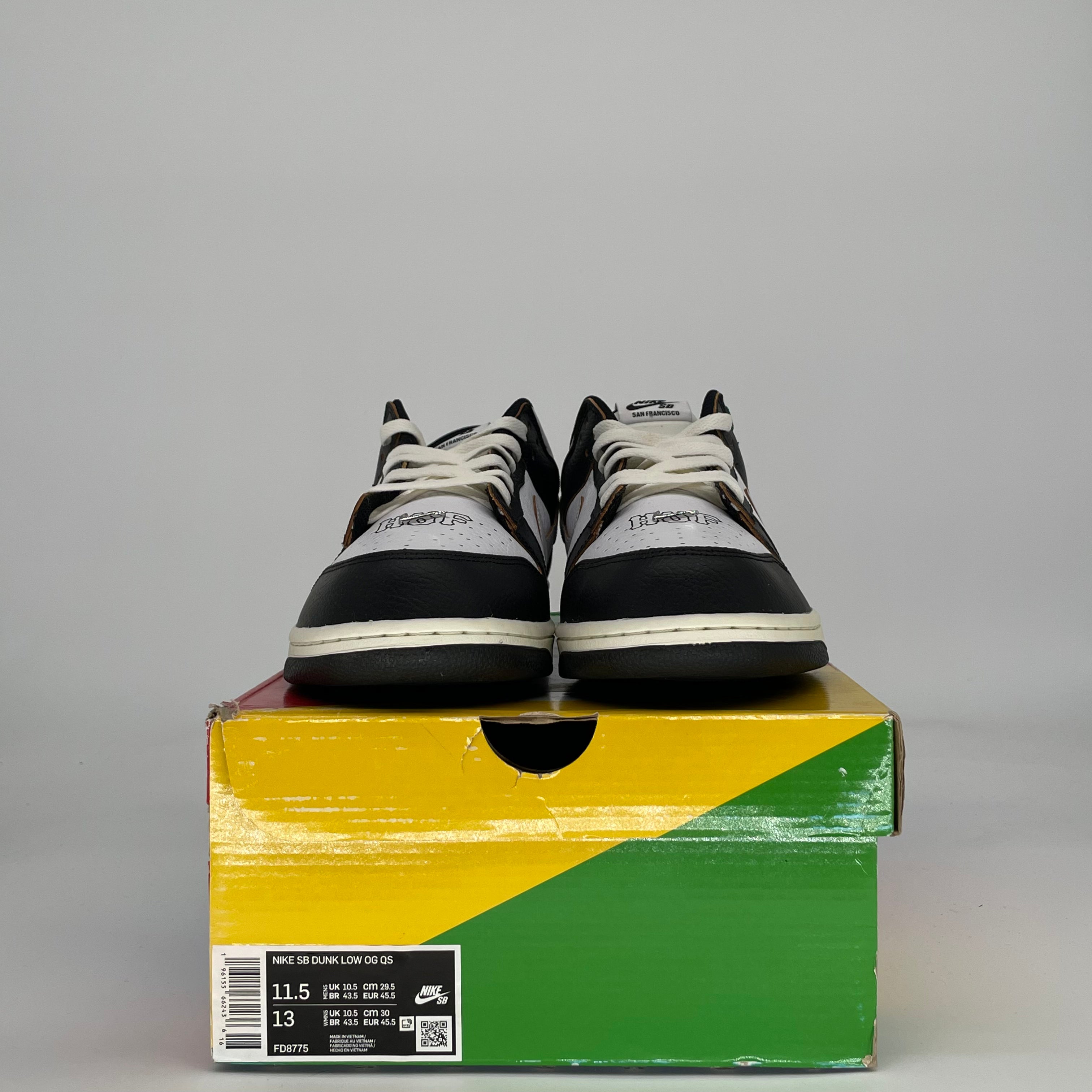 NIKE SB DUNK LOW HUF SAN FRANCISCO  FD8775 SIZE 11.5/13W