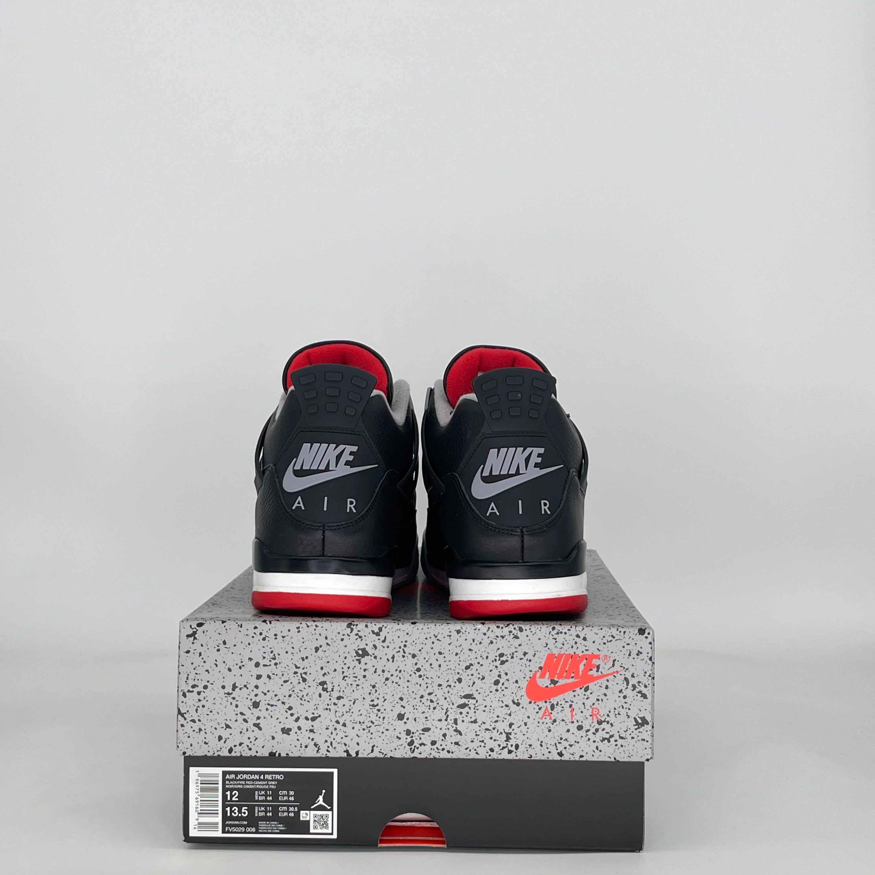 AIR JORDAN 4 BRED REIMAGINED FV5029-006 SIZE 12/13.5W