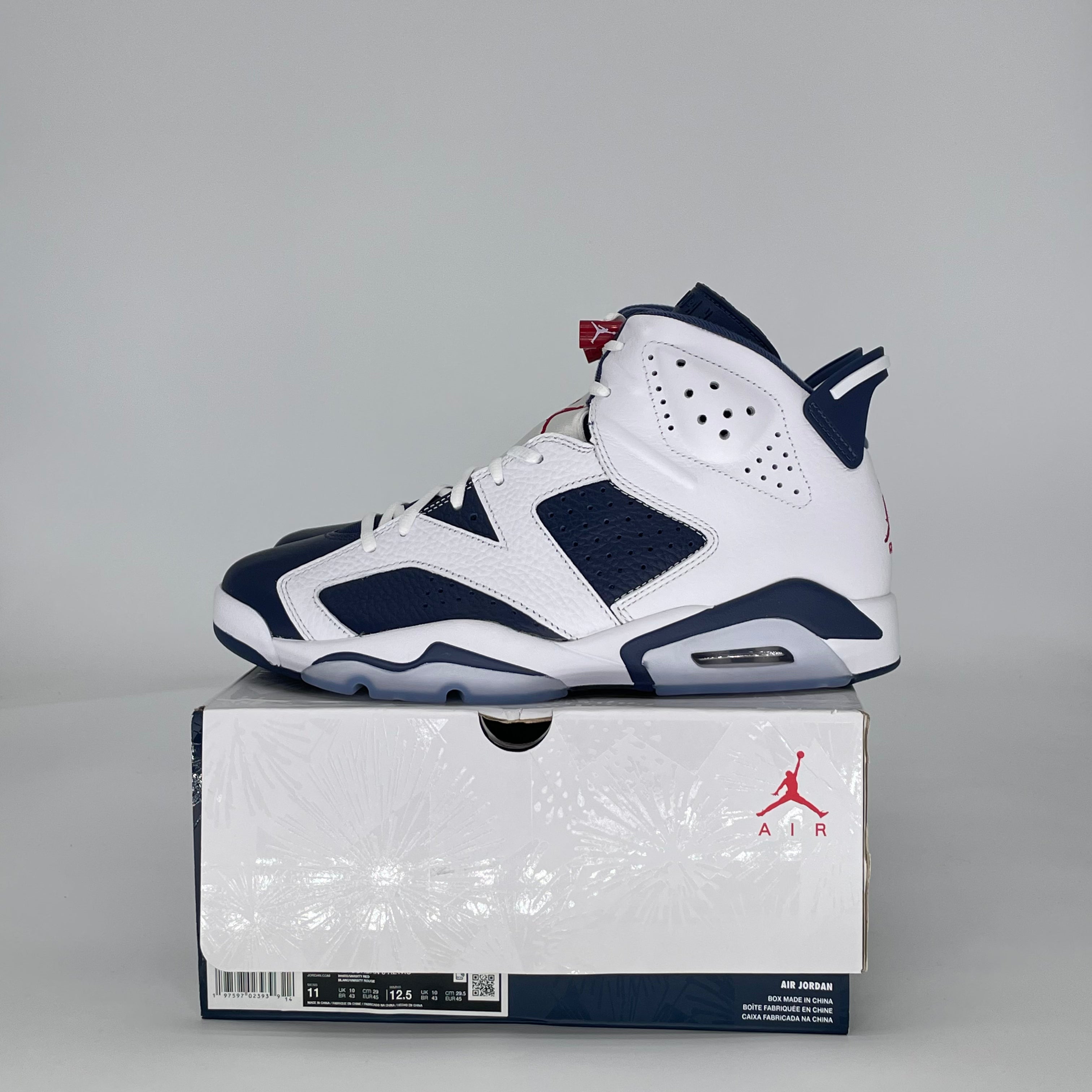 AIR JORDAN 6 OLYMPIC (2024) CT8529-164 SIZE 11/12.5W