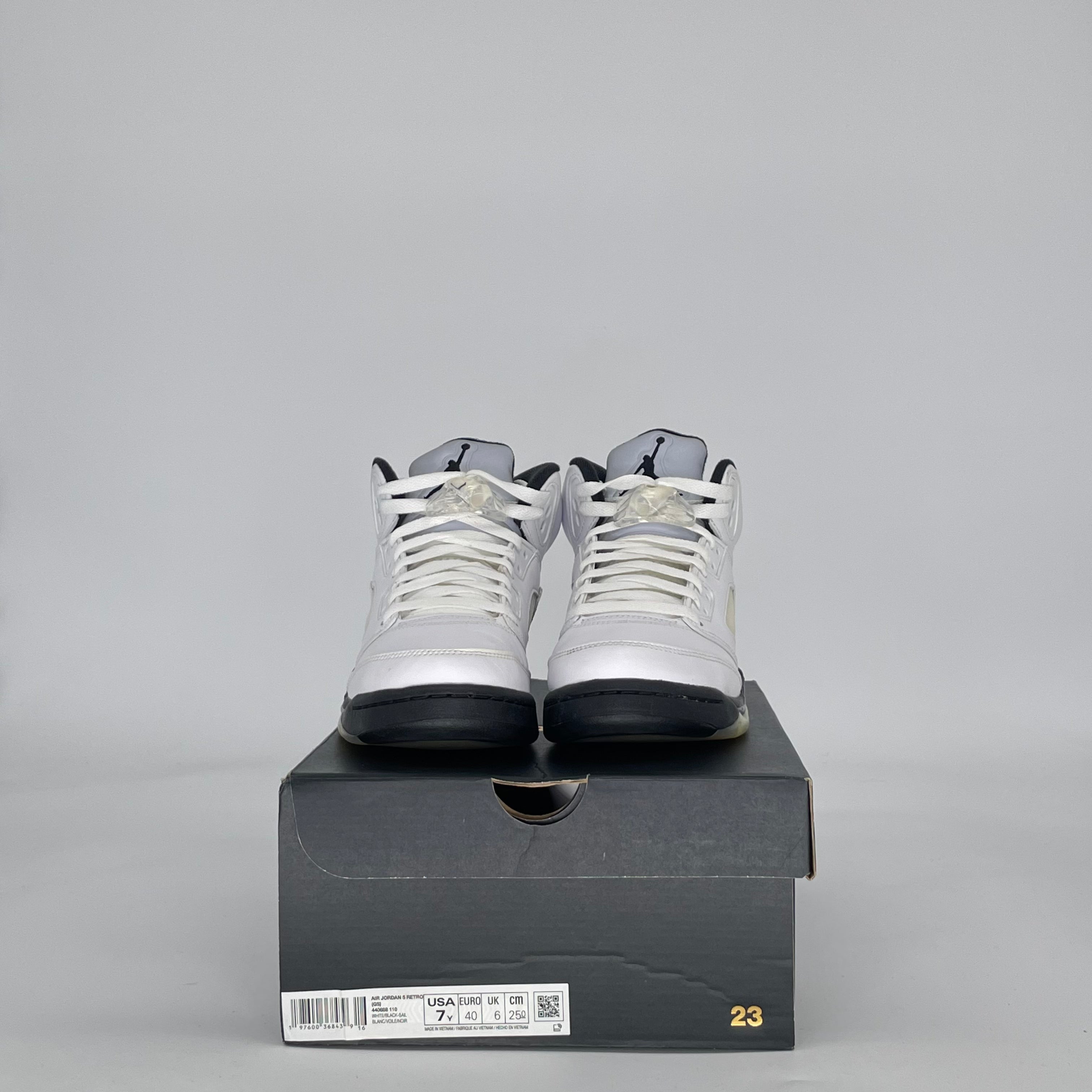 AIR JORDAN 5 REVERSE METALLIC 440888-110 SIZE 7/8.5W GS