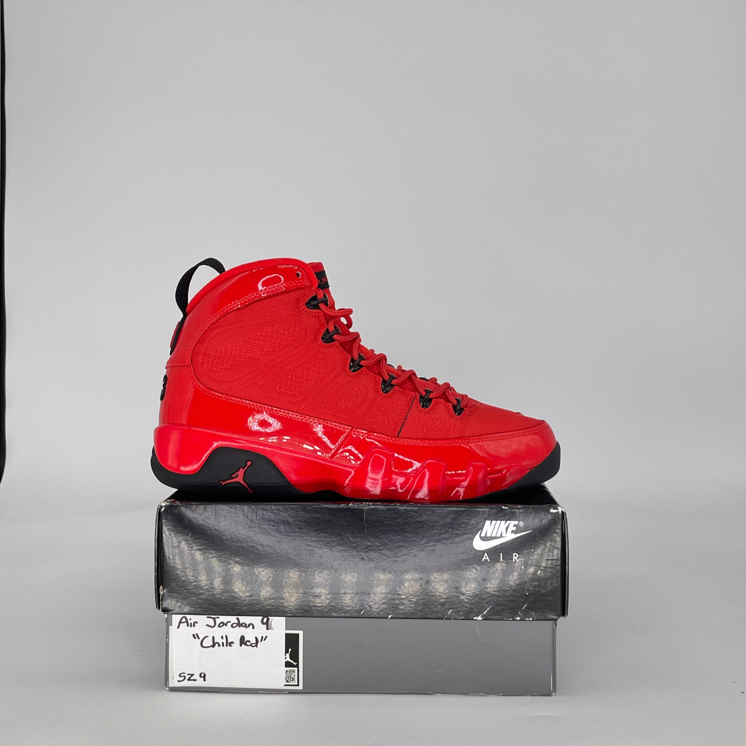 AIR JORDAN 9 CHILE RED CT8019-600 SIZE 9/10.5W