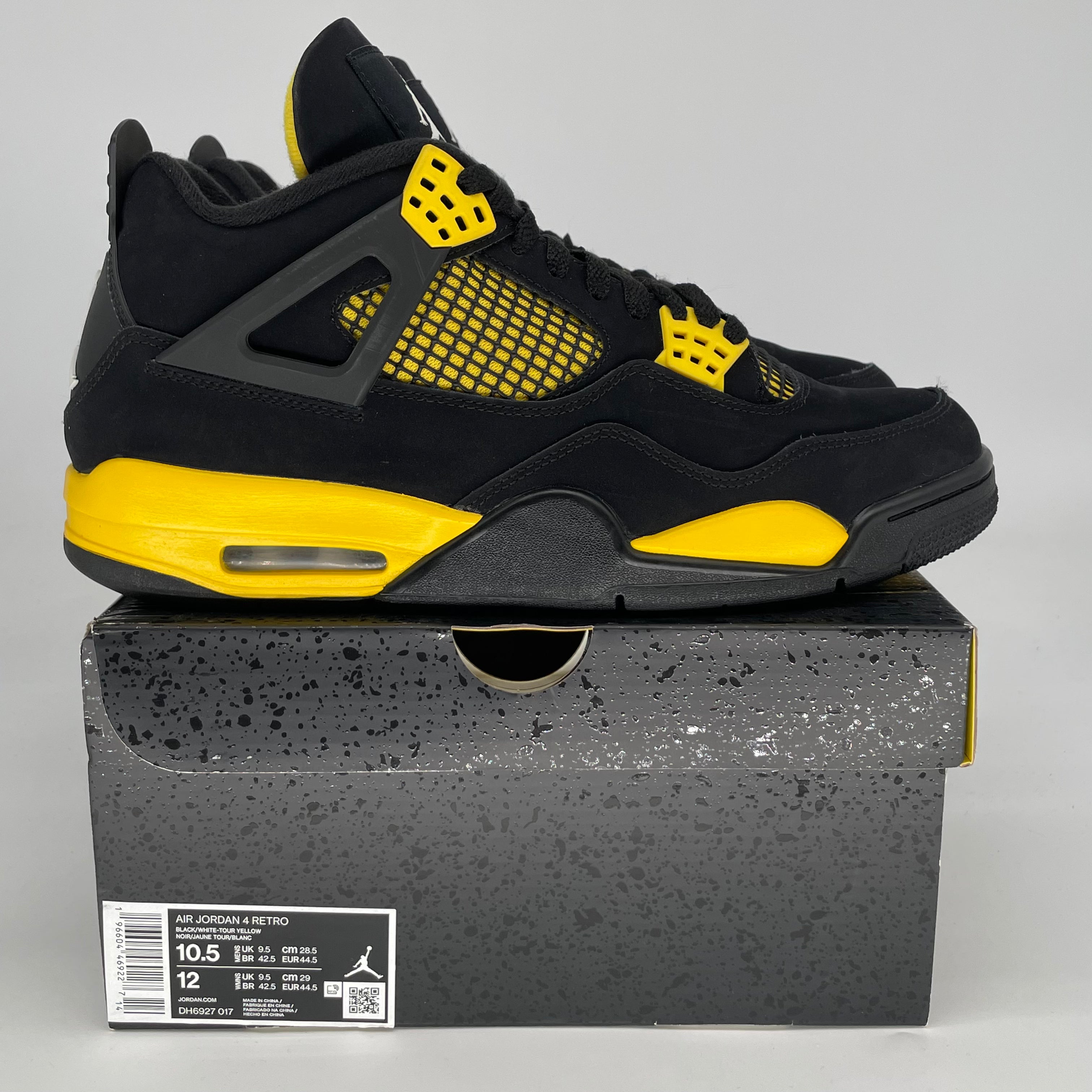 AIR JORDAN 4 THUNDER DH6927-017 SIZE 10.5/12W