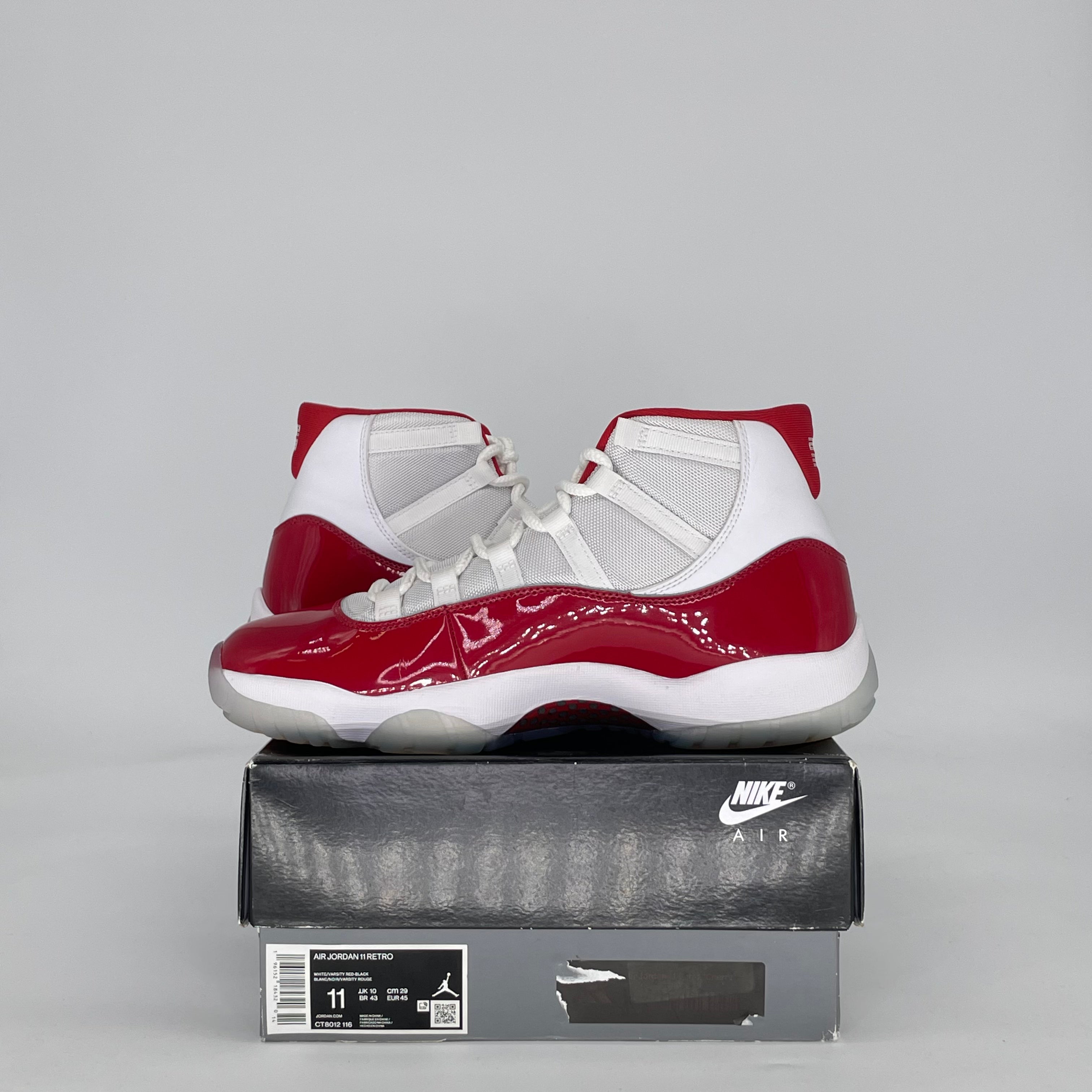 AIR JORDAN 11 CHERRY (2022) CT8012-116 SIZE 11/12.5W